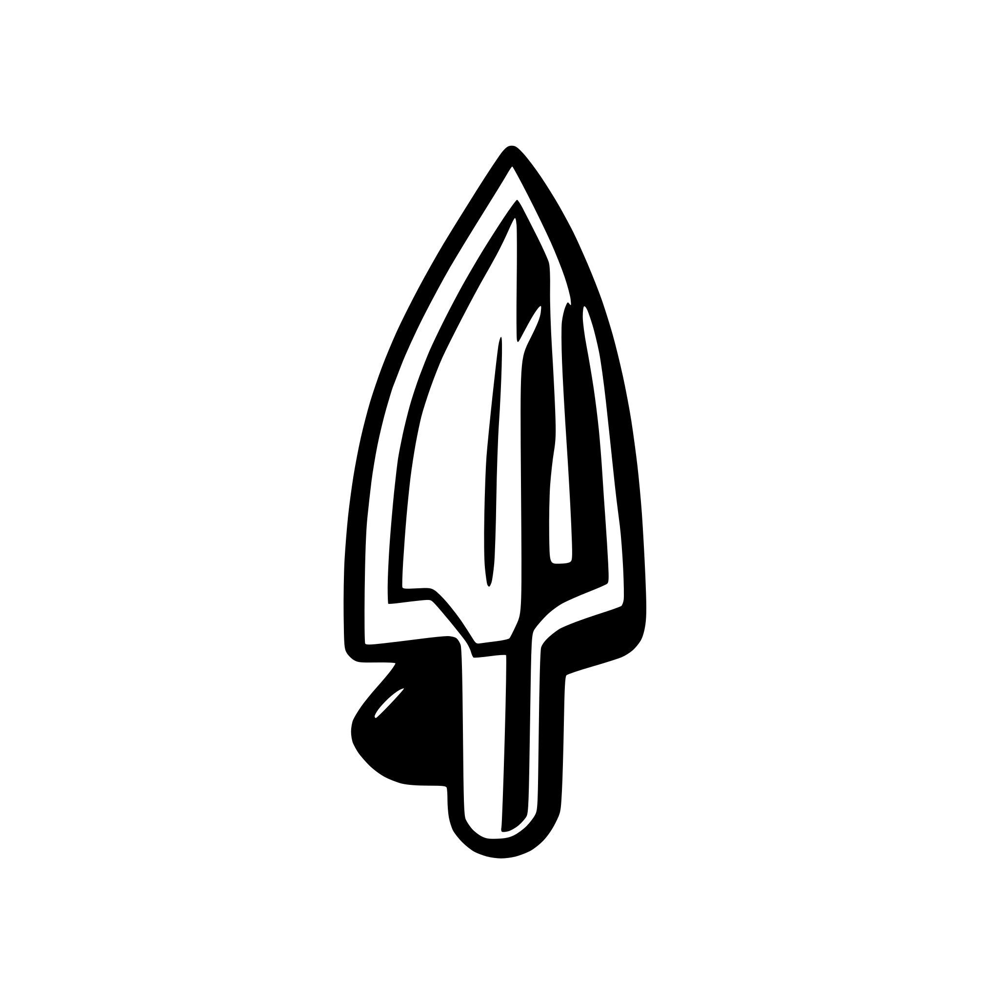 AI-generated SVG of a knife