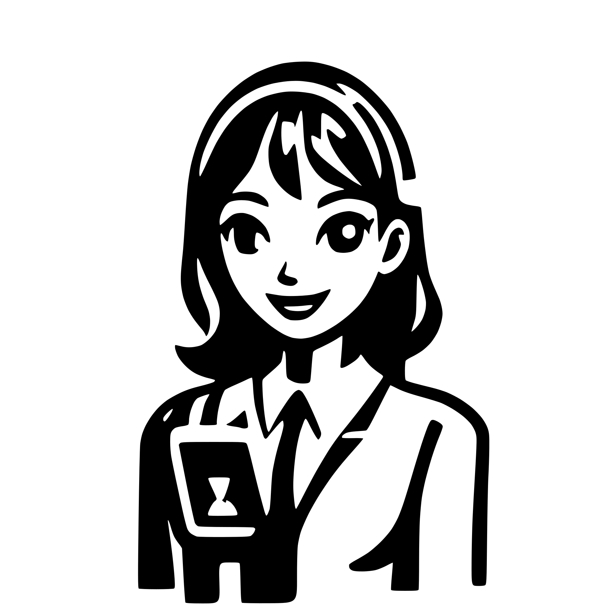 AI-generated SVG of a ai assistant bot mira ai female