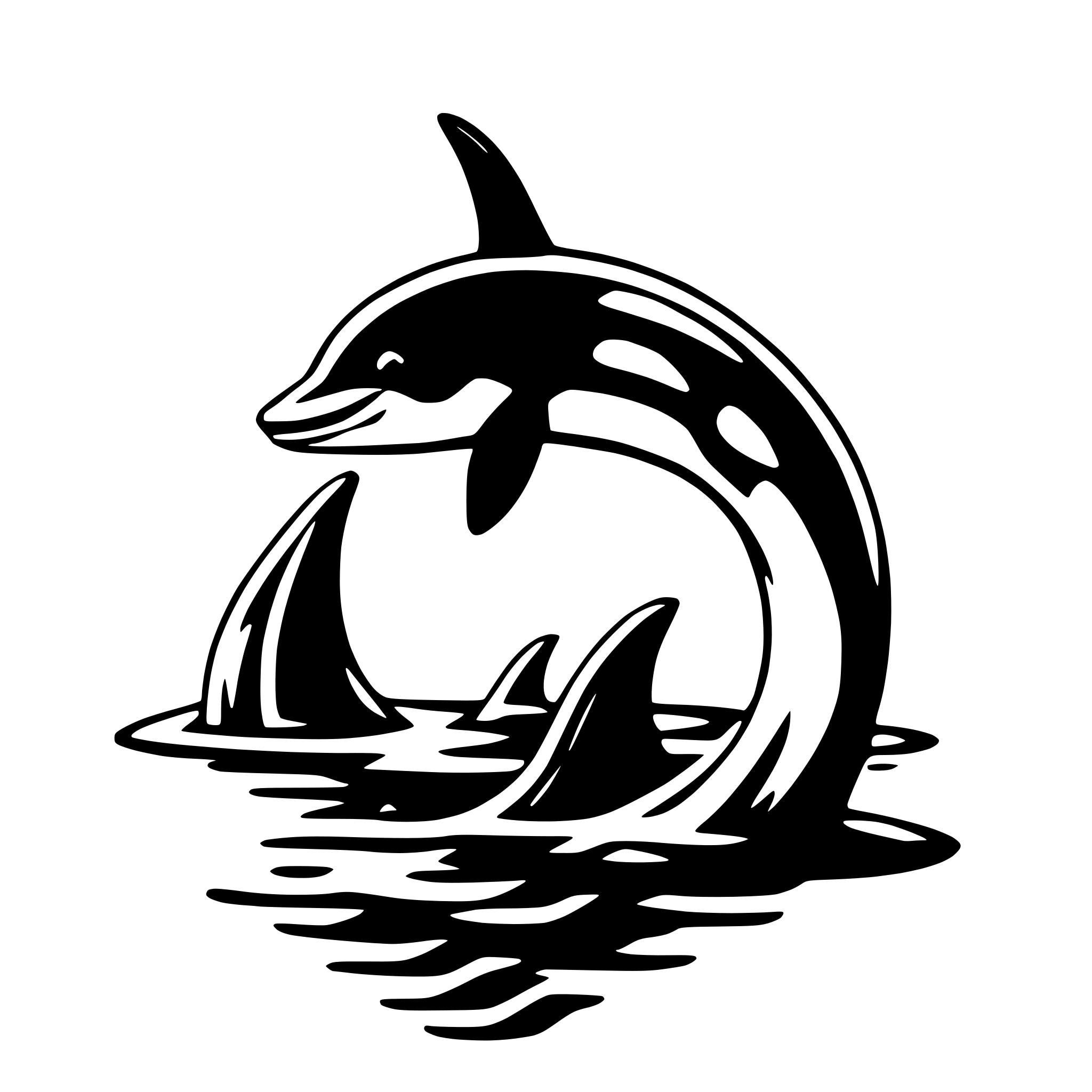 AI-generated SVG of 'orca'