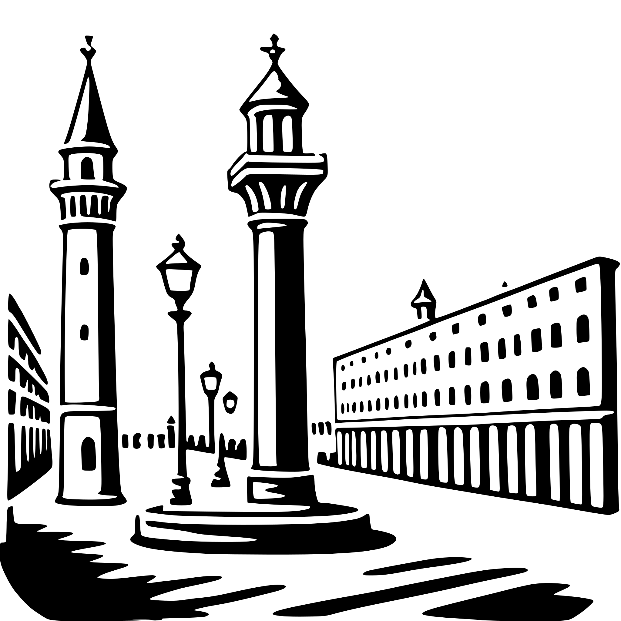 AI-generated SVG of a piazza san marco