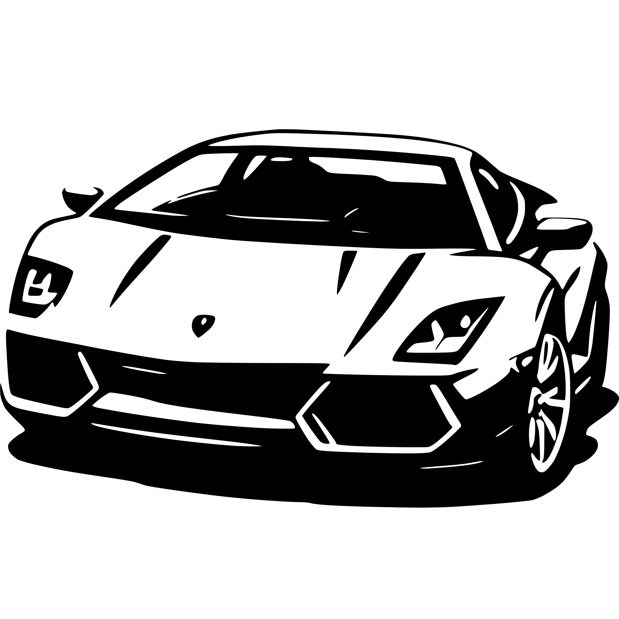 AI-generated SVG of 'lamborghini'