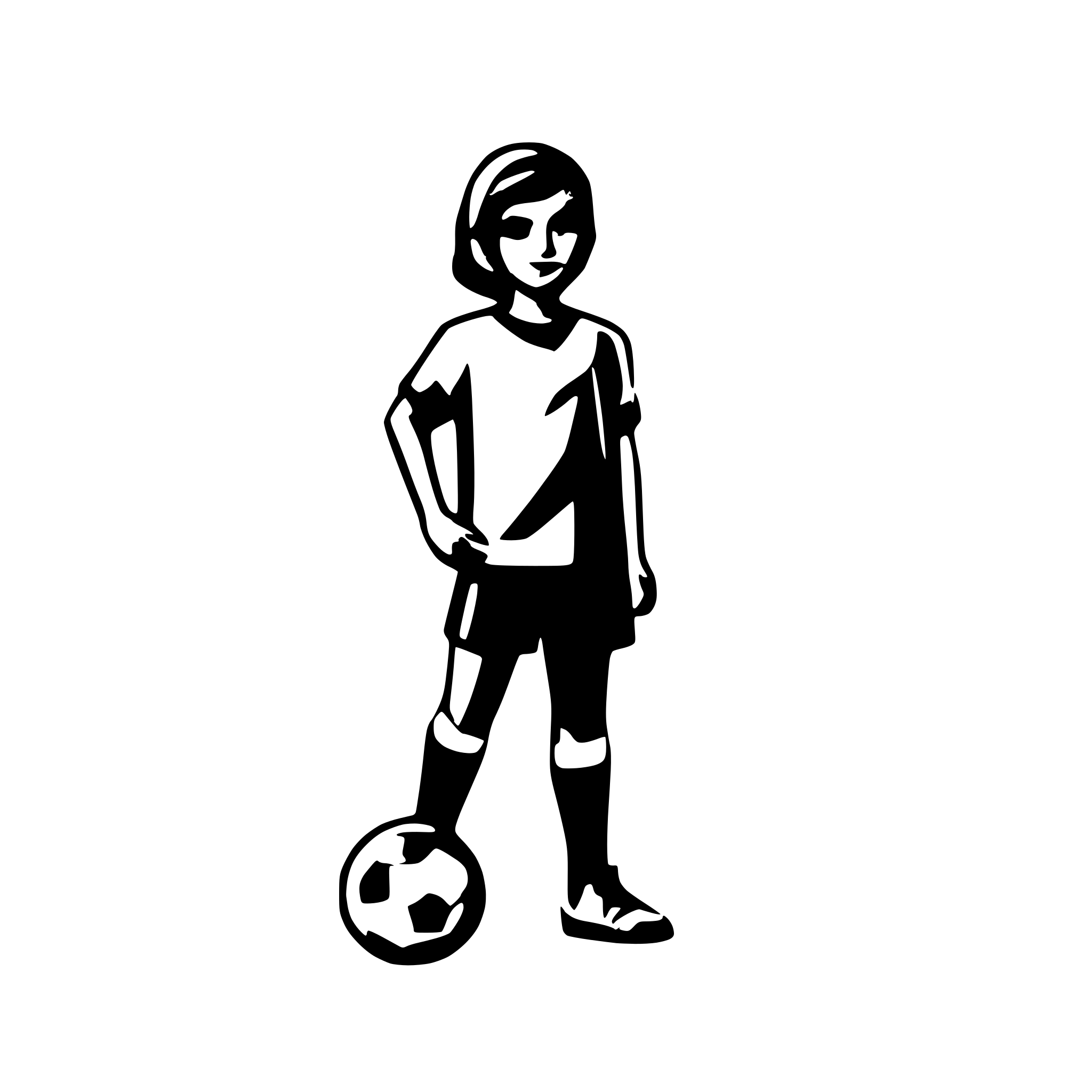 AI-generated SVG of a soccer player