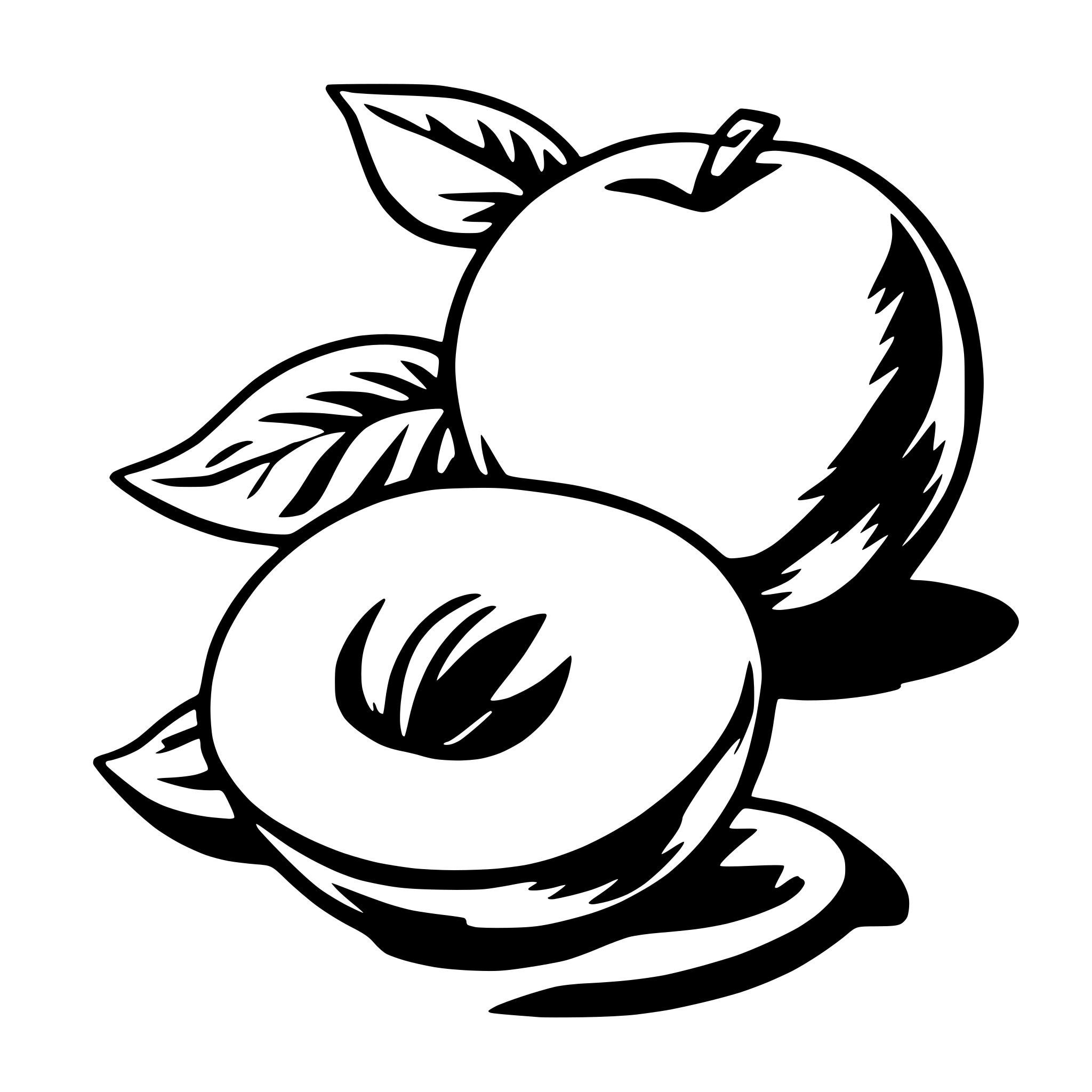 AI-generated SVG of a peach