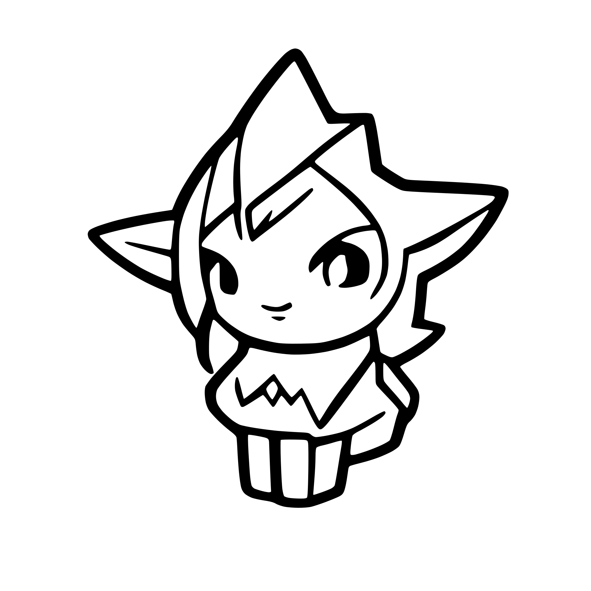 AI-generated SVG of 'Star tail'