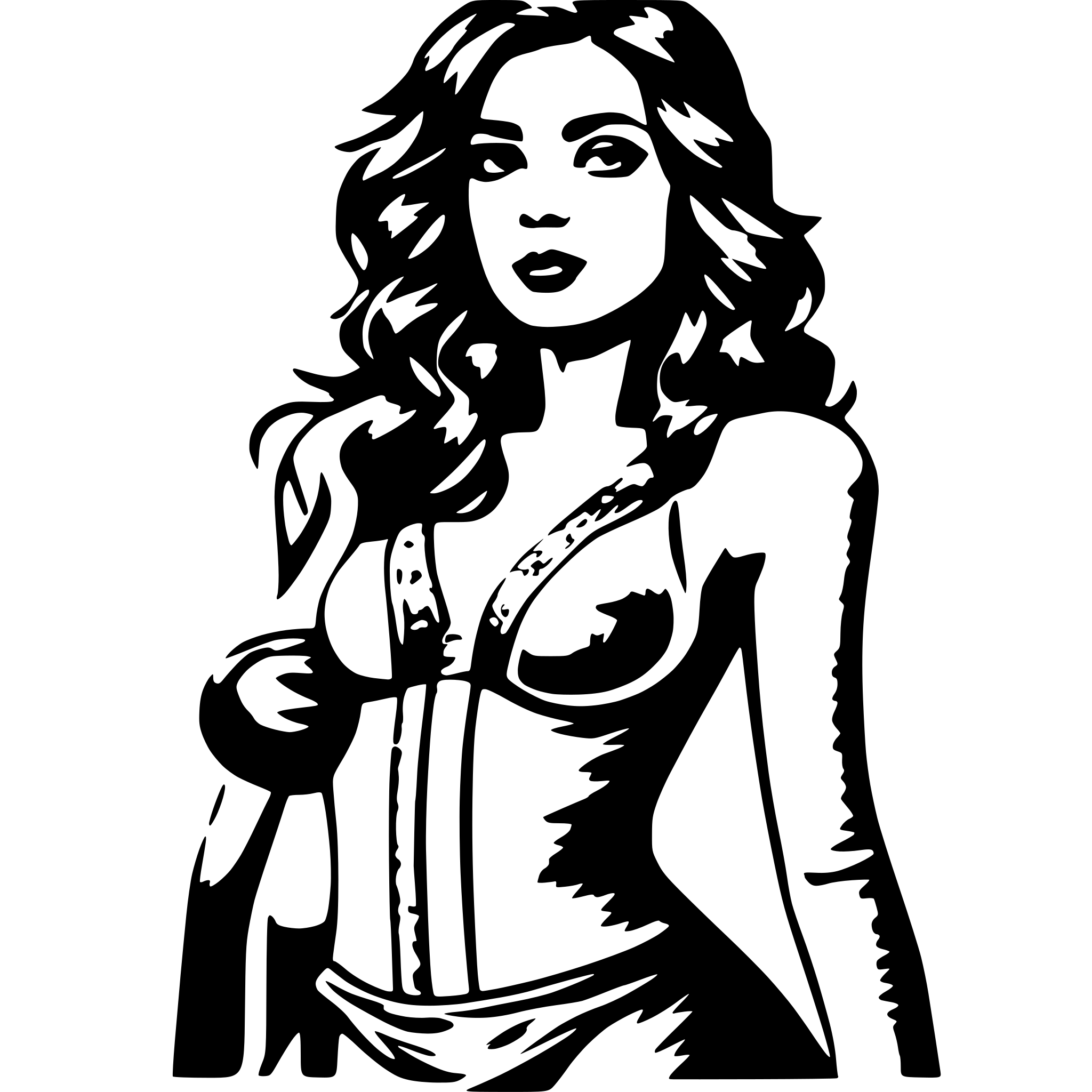 AI-generated SVG of a nude woman