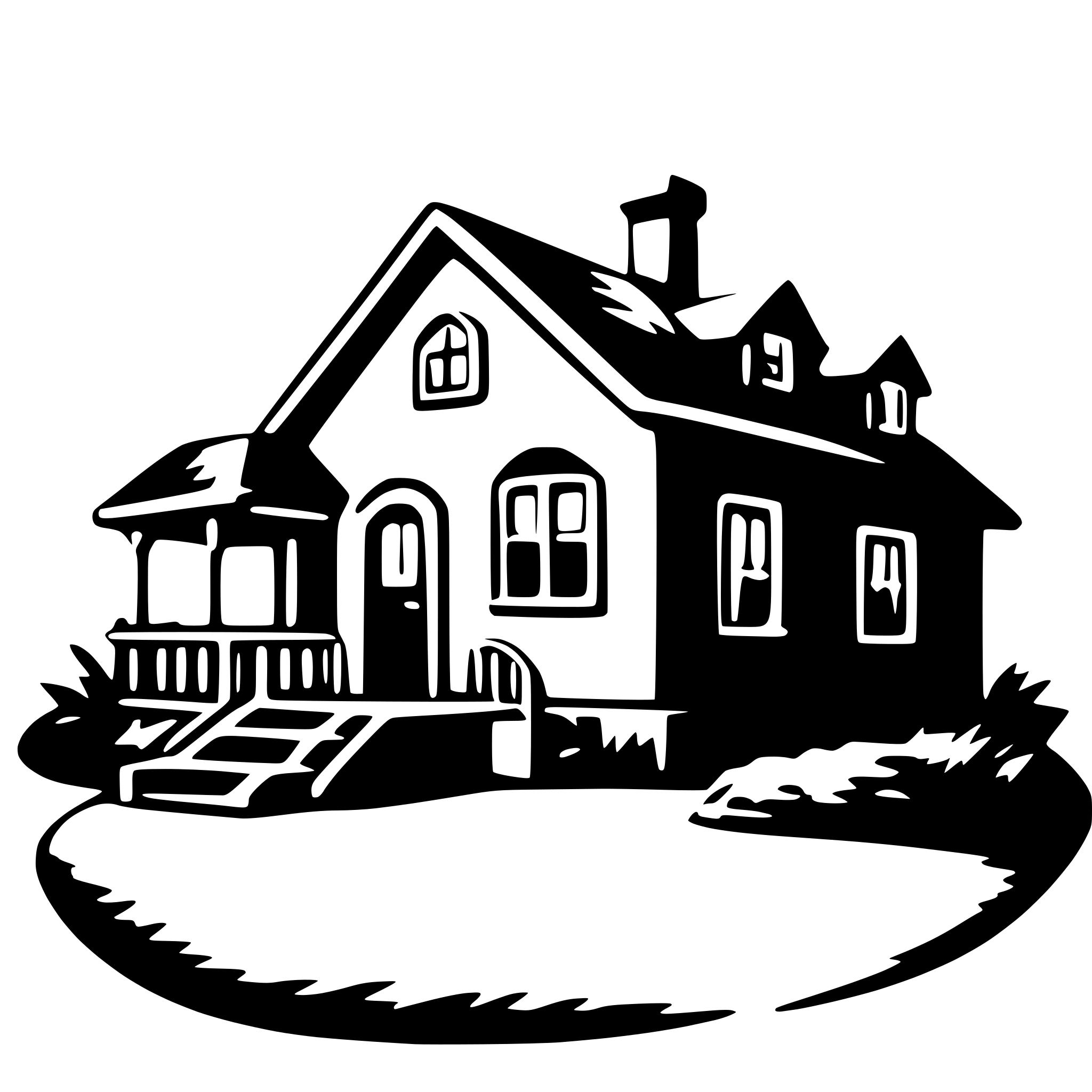 AI-generated SVG of 'house'