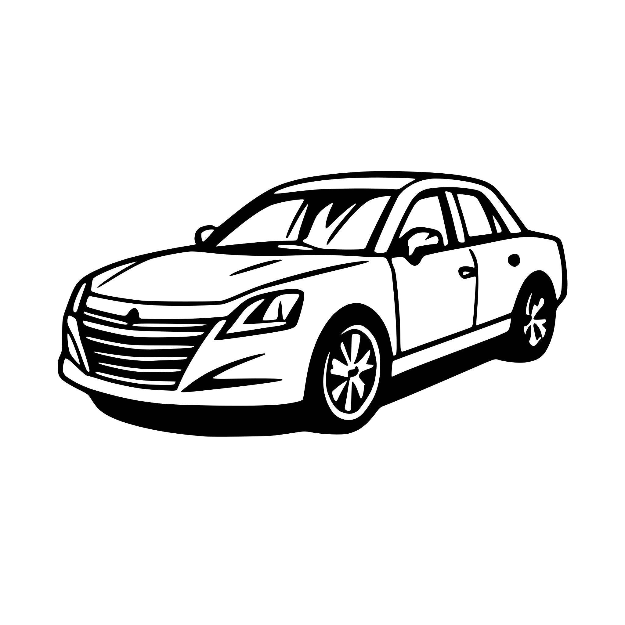 AI-generated SVG of a sedan simple svg