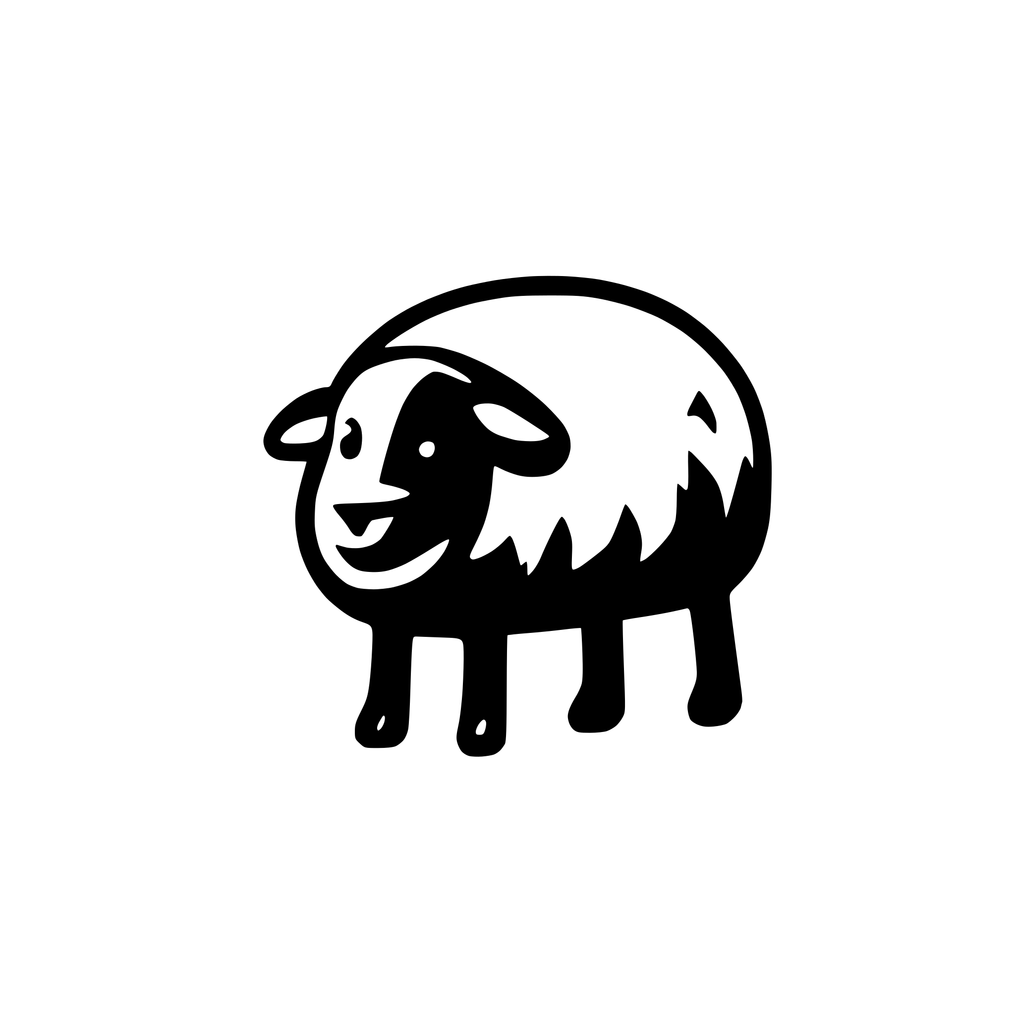 AI-generated SVG of a Single sheep