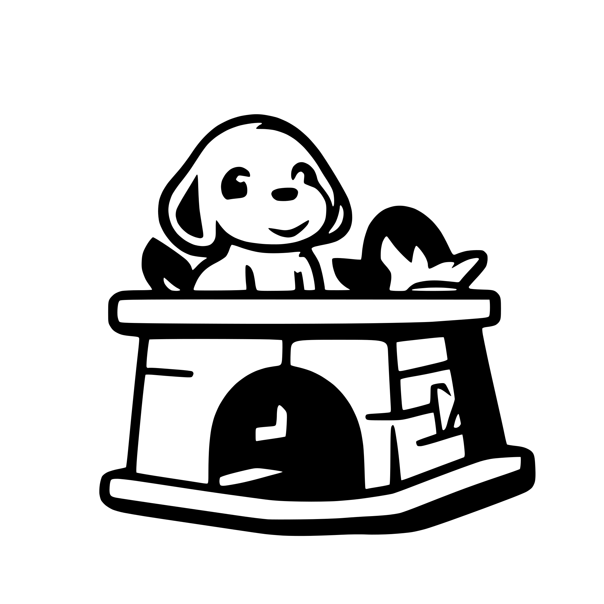 AI-generated SVG of a The iconic snoopy laying on top of the dog house AI-generated SVG of a The iconic snoopy laying on top of the dog house