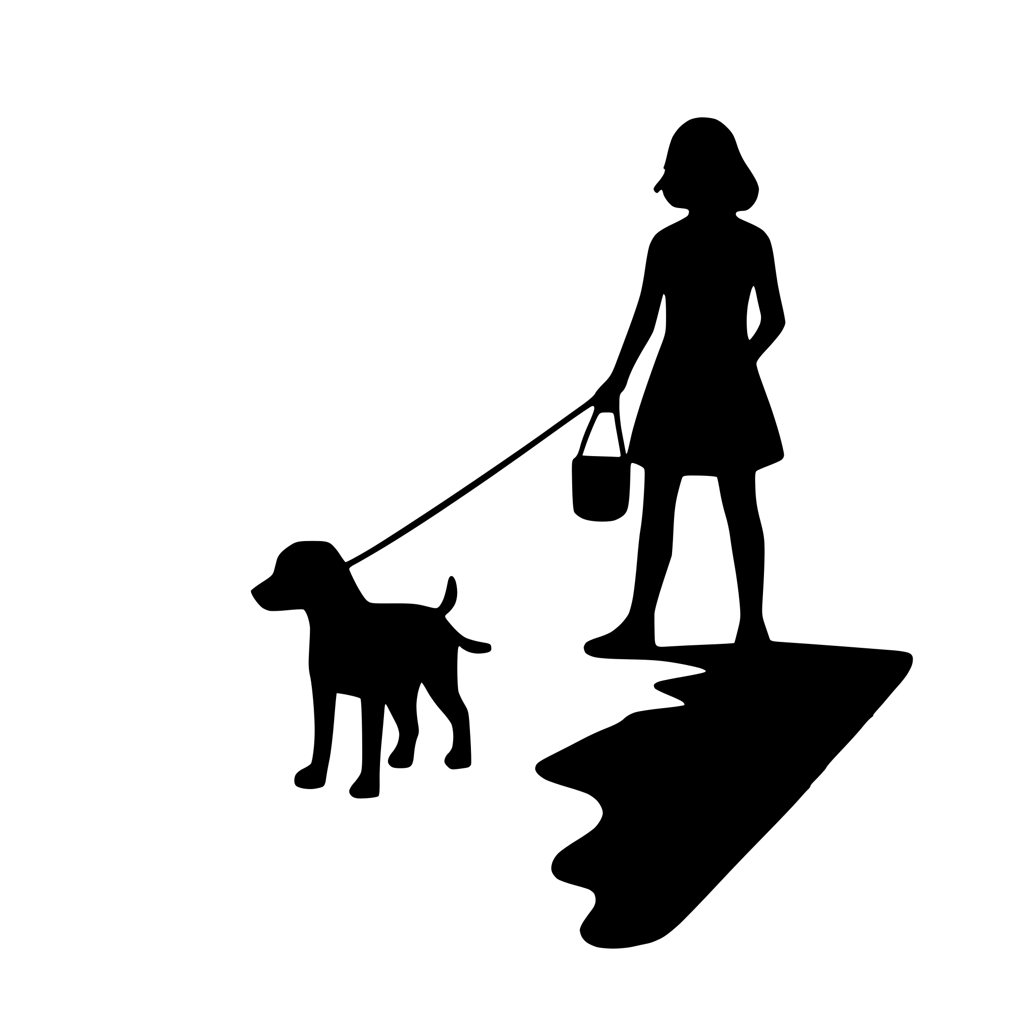 AI-generated SVG of 'dog trail'