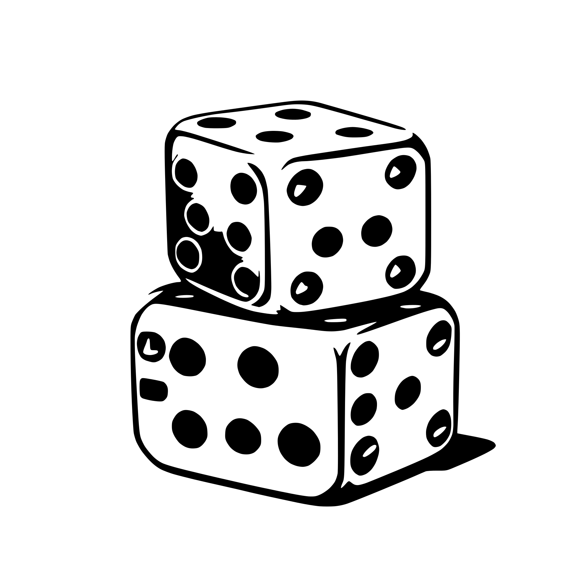 AI-generated SVG of 'a casino style dice'