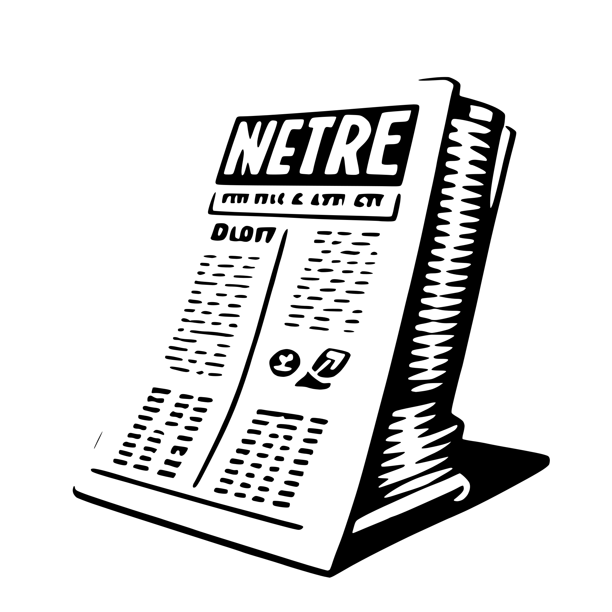 AI-generated SVG of 'newspaper'