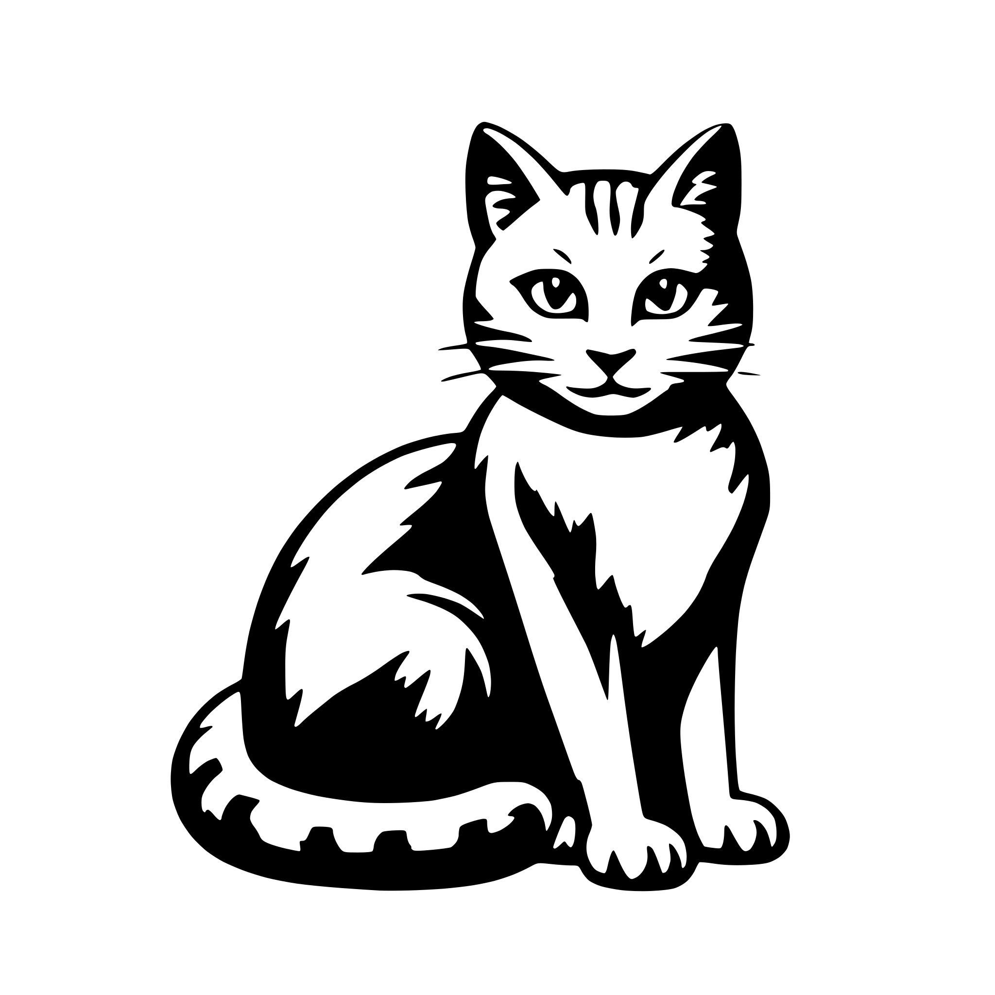 AI-generated SVG of 'genearate a simple cat image'
