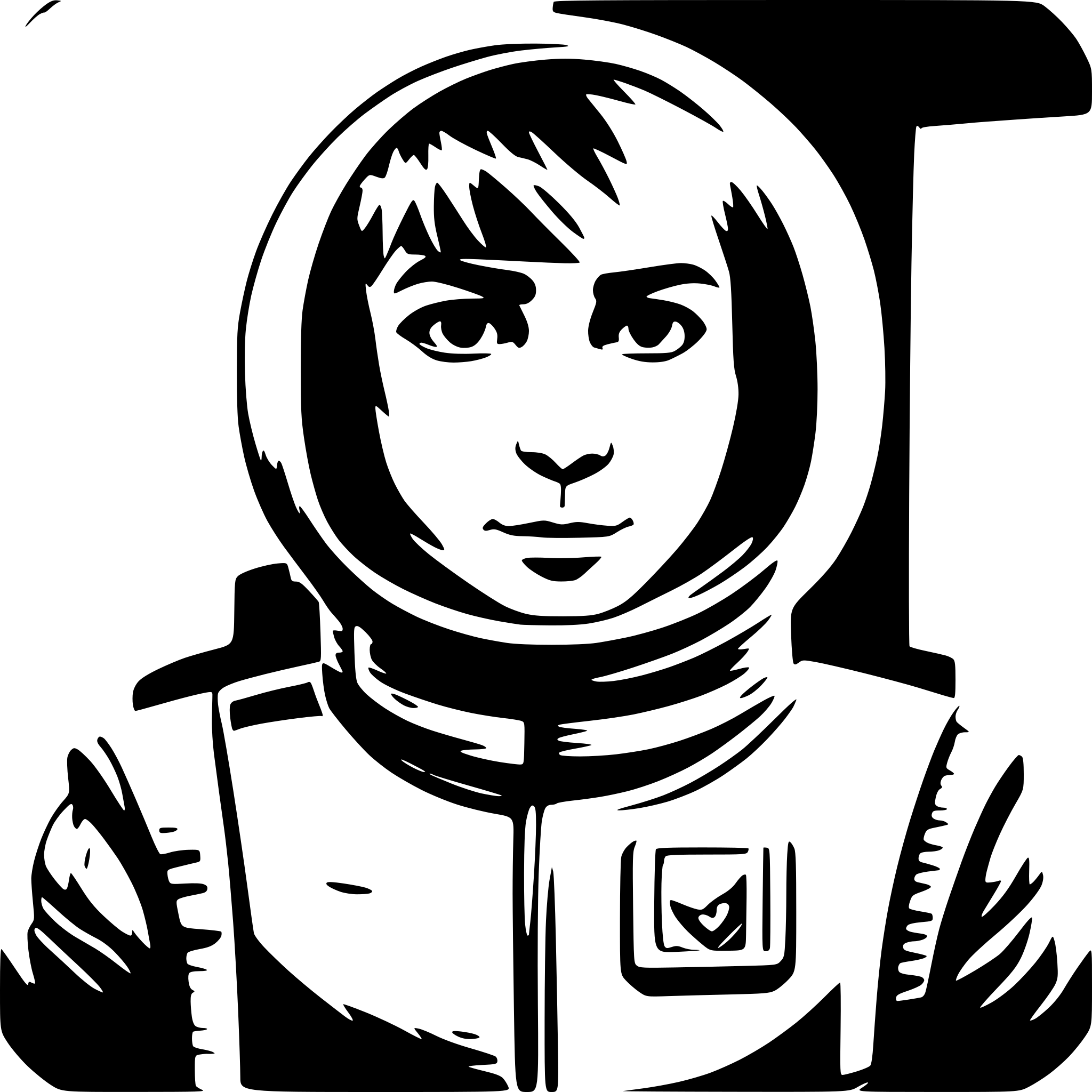 AI-generated SVG of 'generate avatar space guy'