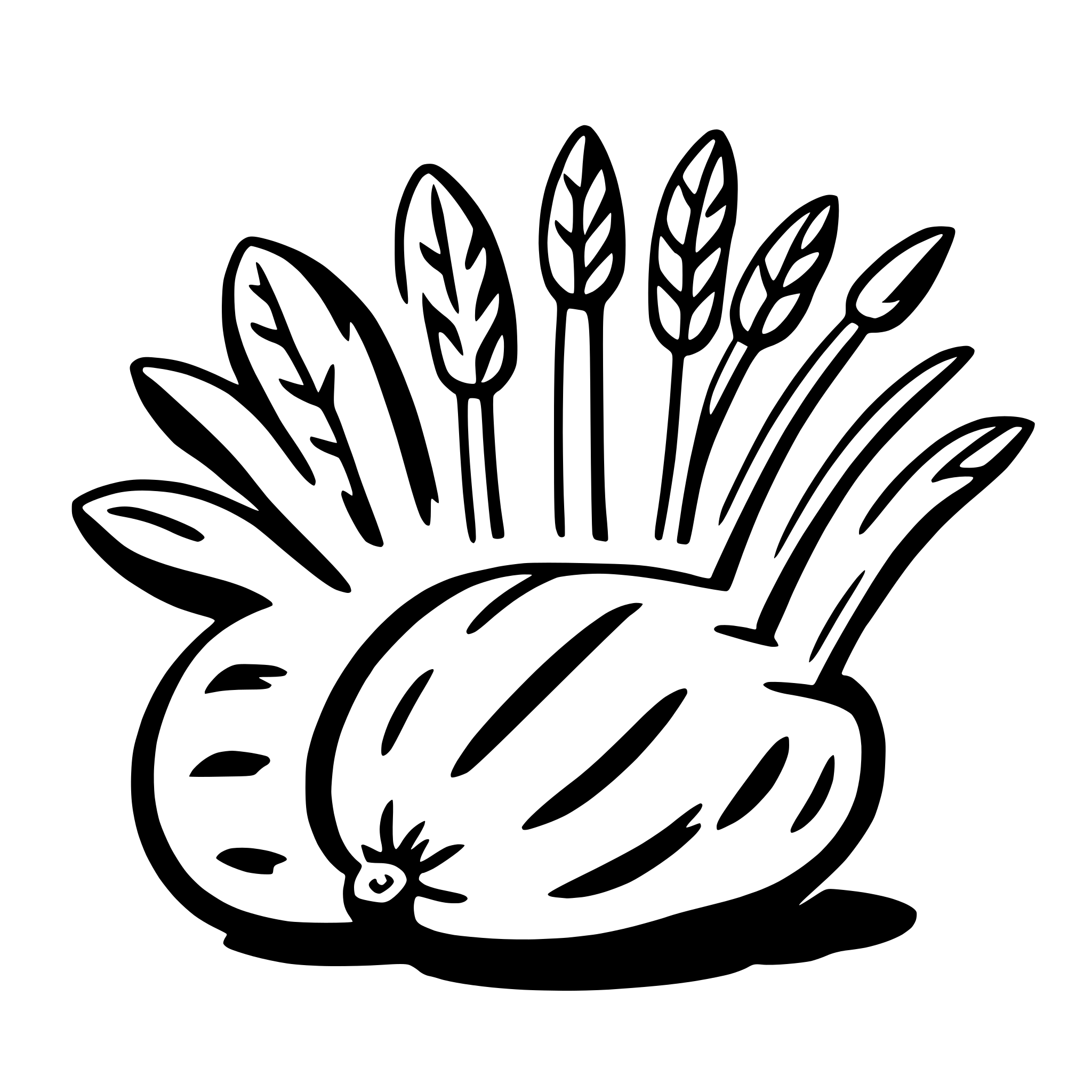 AI-generated SVG of a fennel