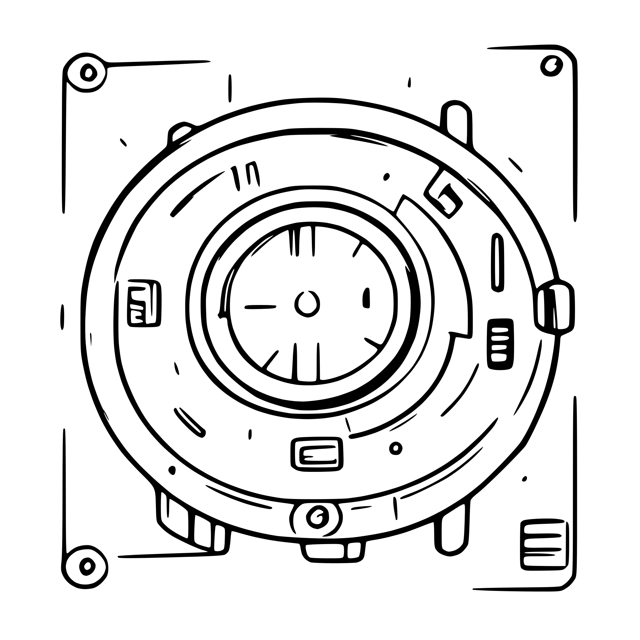 AI-generated SVG of a futuristic hud panel