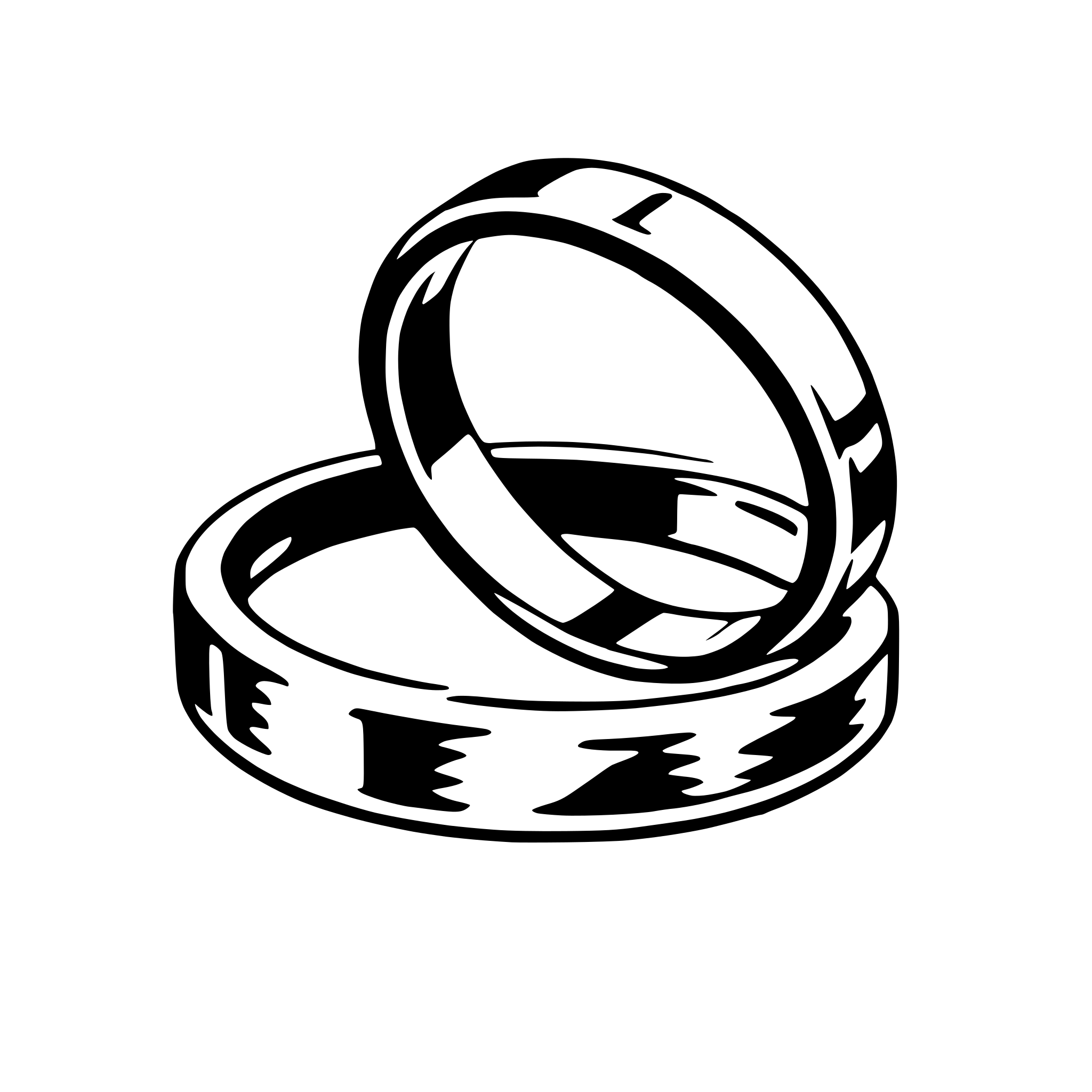 AI-generated SVG of a wedding rings