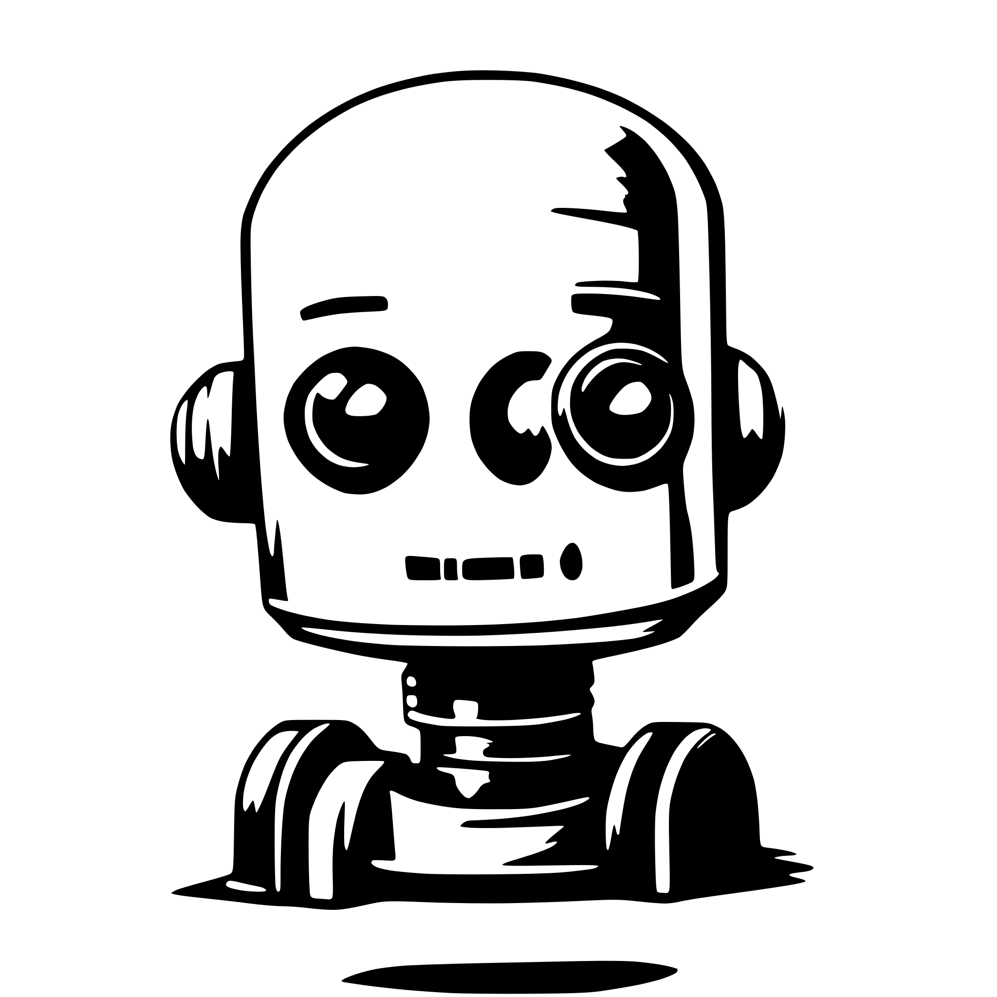 AI-generated SVG of a bot