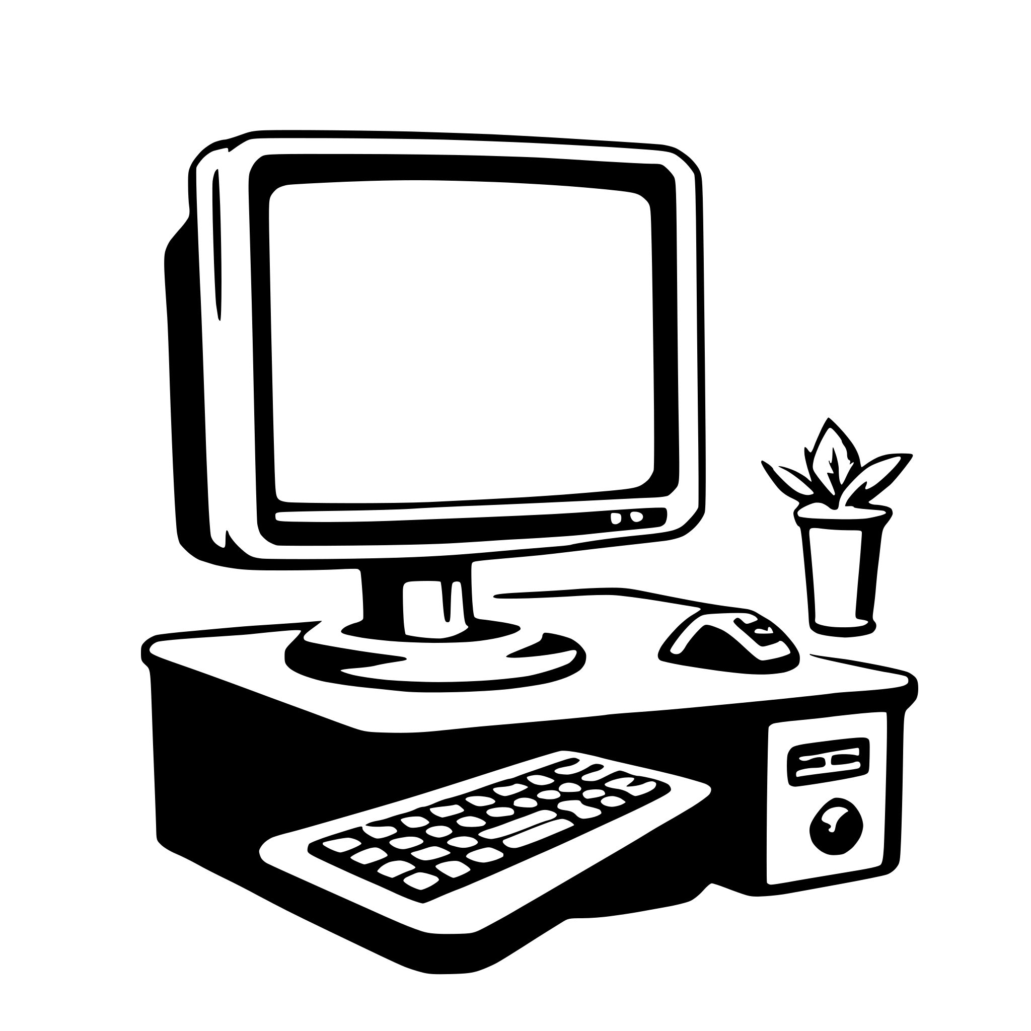 AI-generated SVG of 'computer'