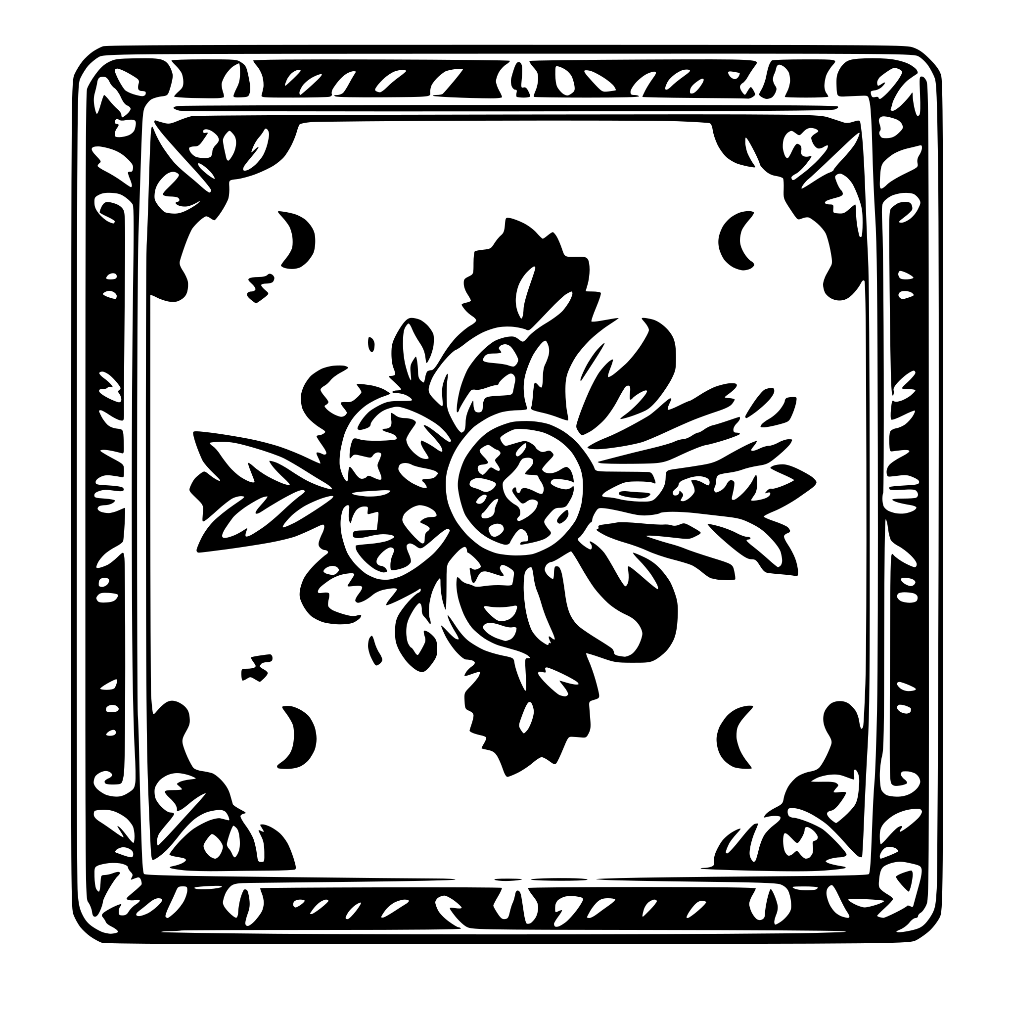 AI-generated SVG of a banknote filigree