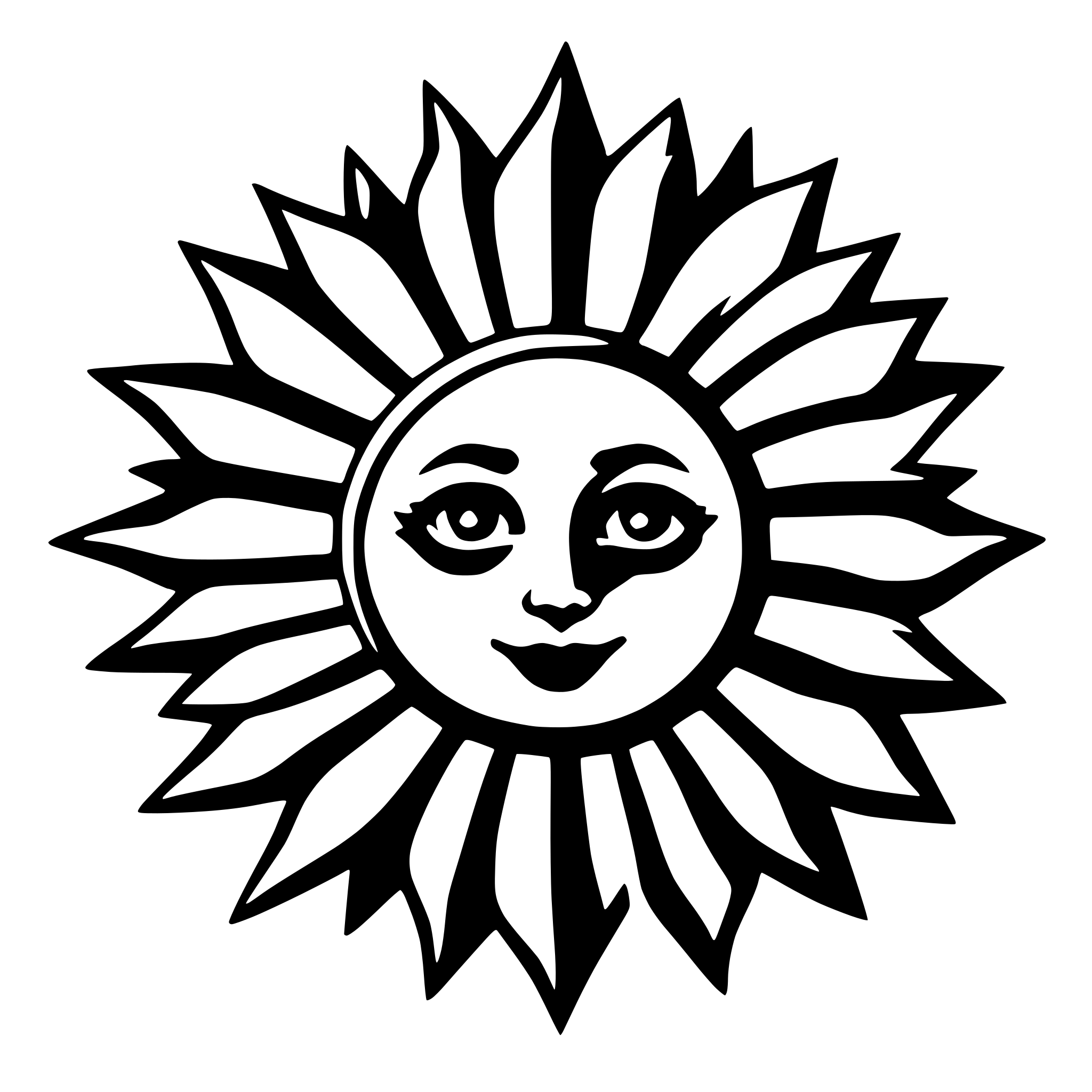 AI-generated SVG of a sun