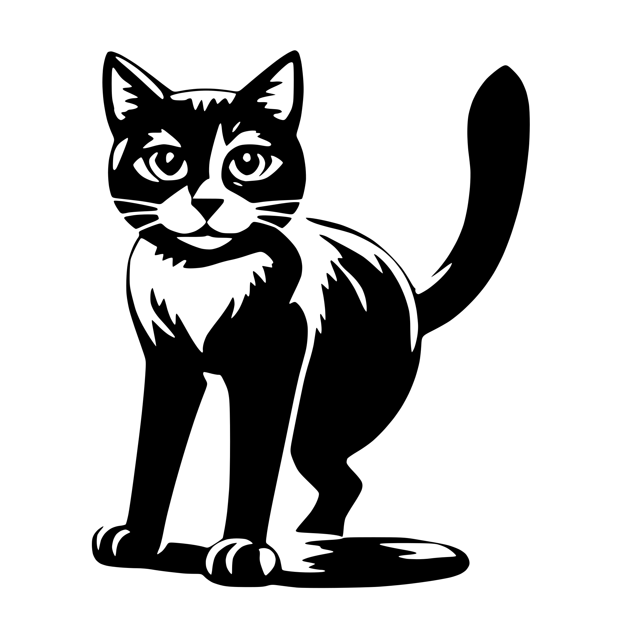 AI-generated SVG of 'Katze'