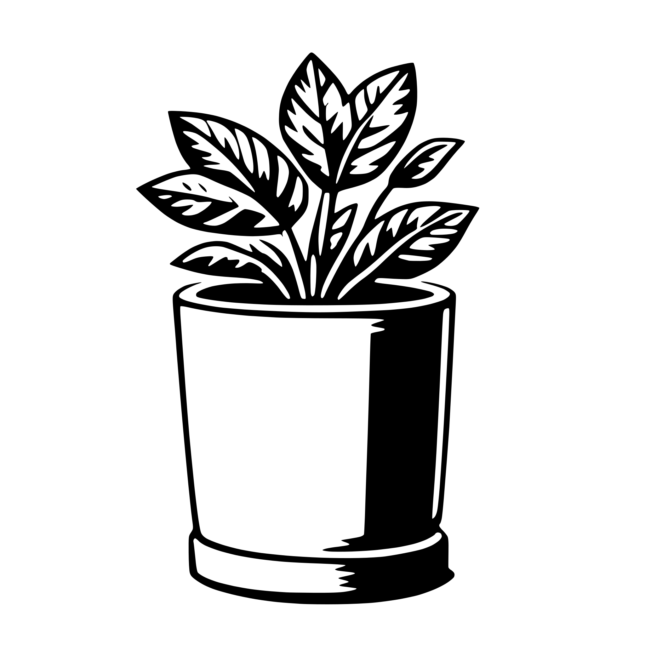 AI-generated SVG of 'pot'