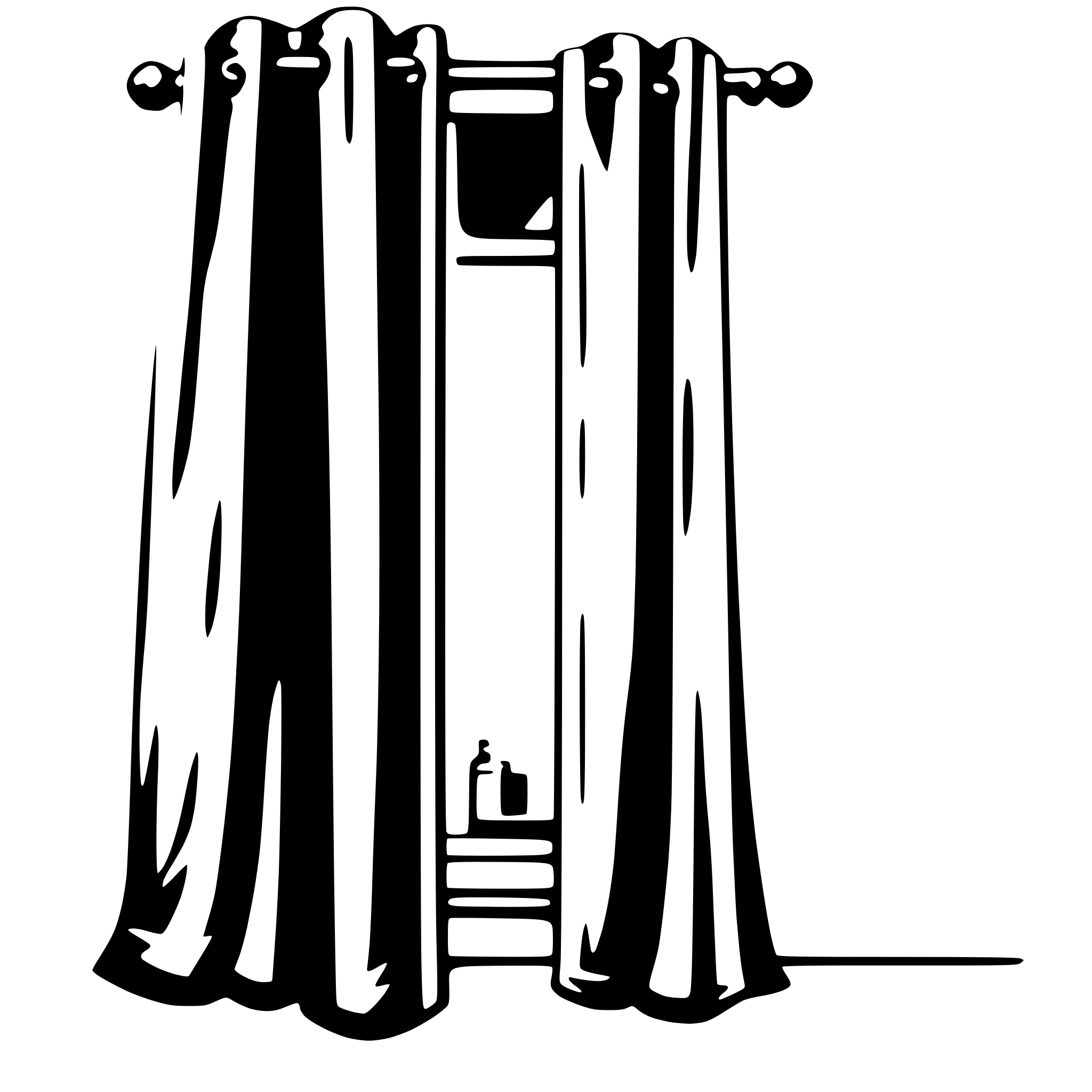 AI-generated SVG of a curtain