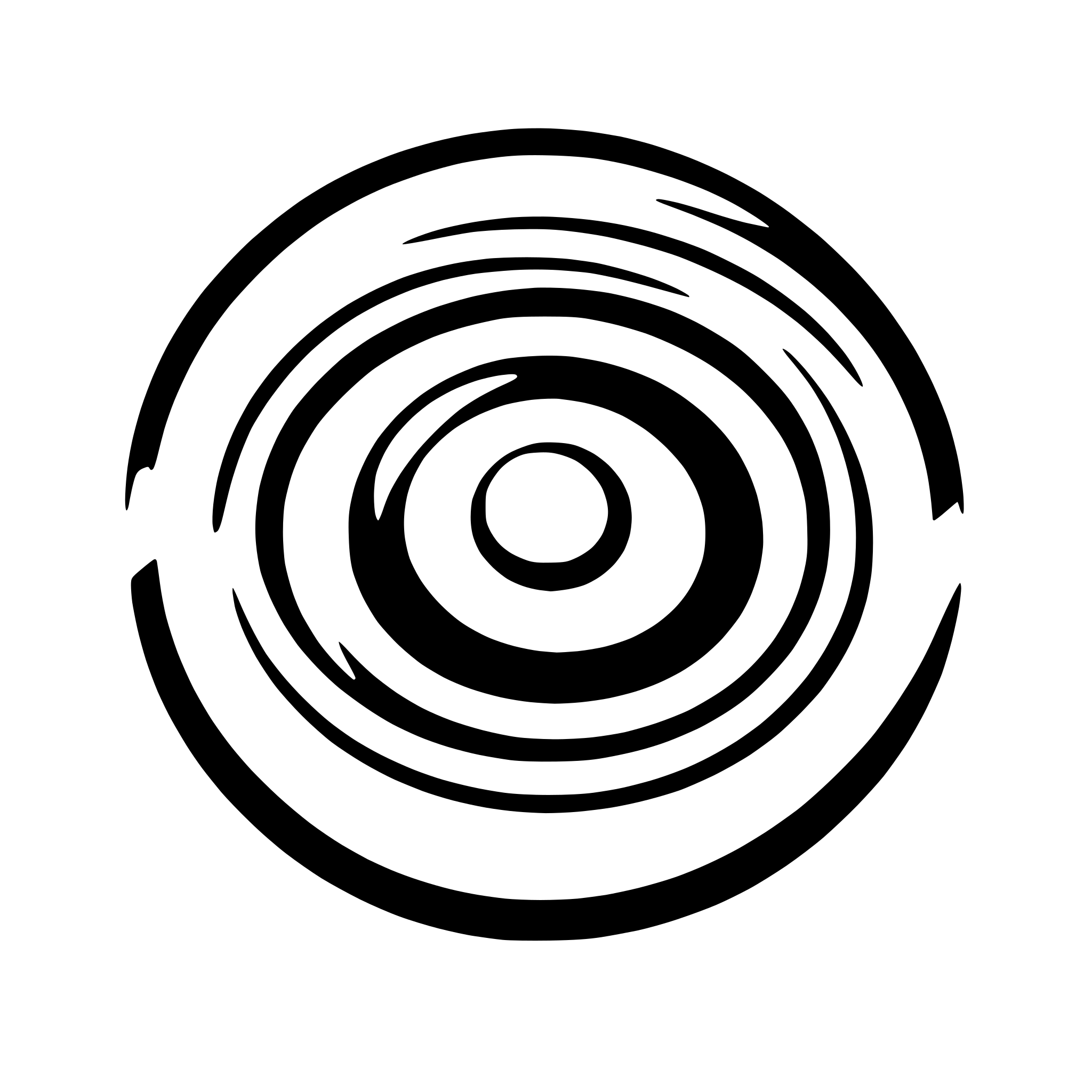 AI-generated SVG of 'abstract circle with concentric rings'