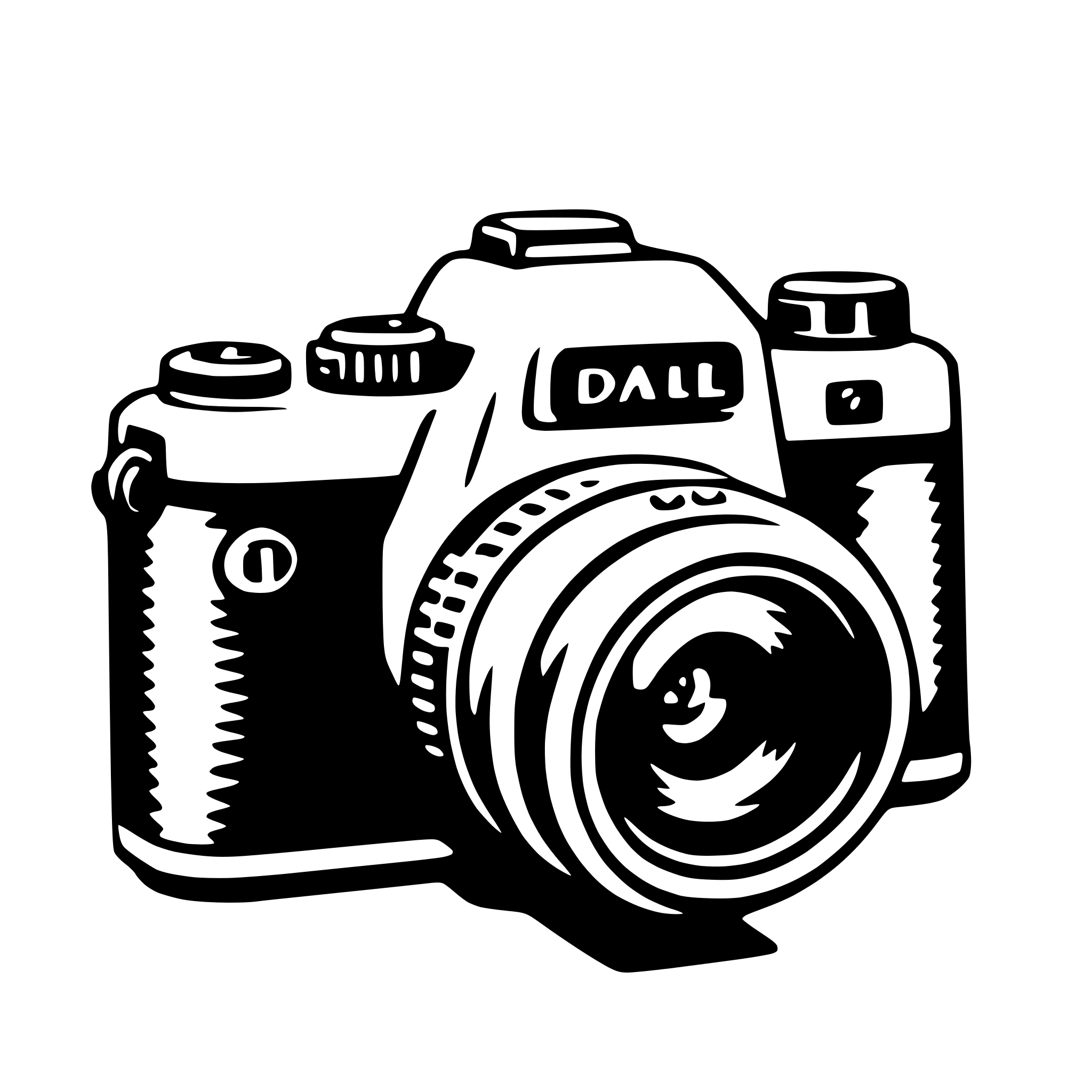 AI-generated SVG of a camera