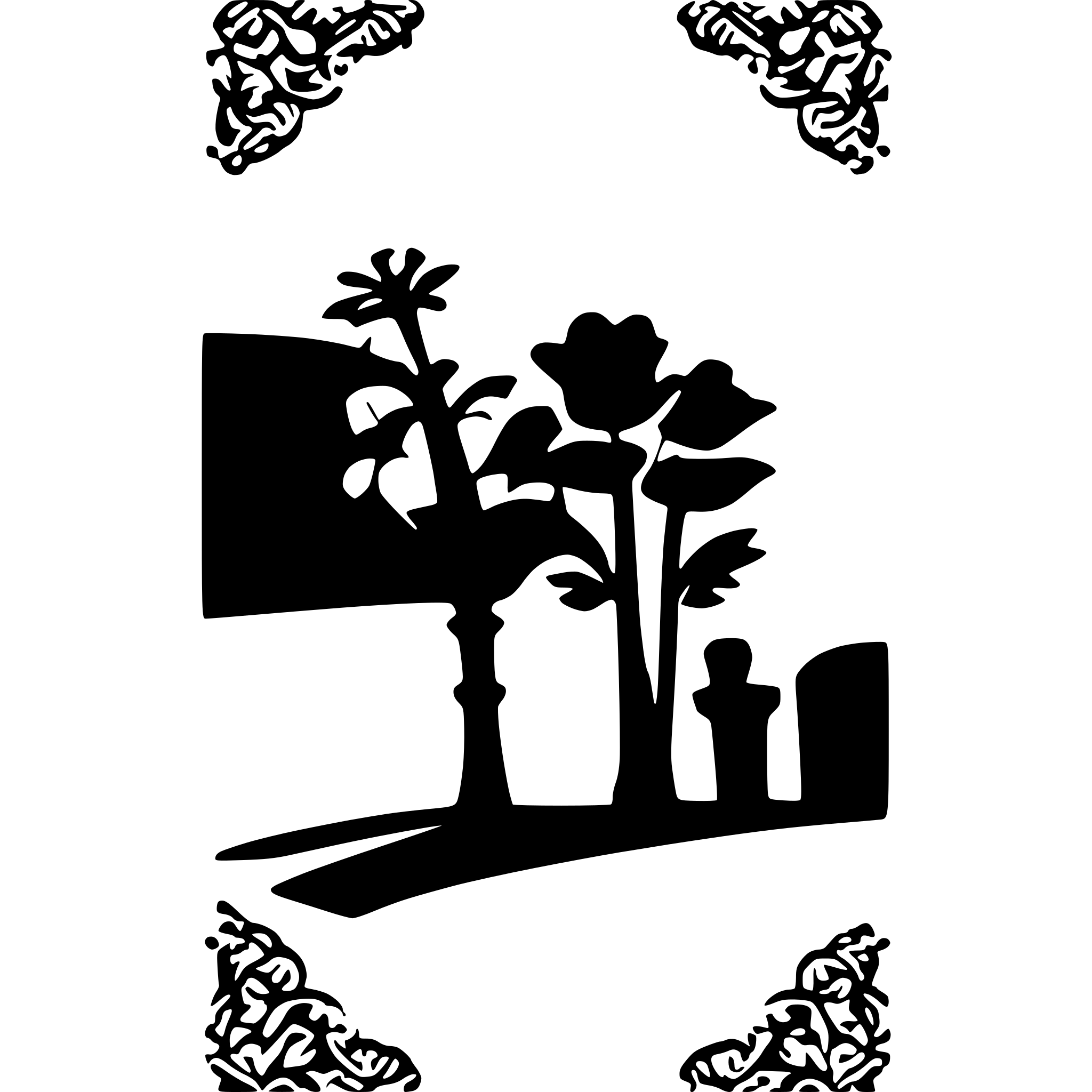 AI-generated SVG of a wedding invitation lace border