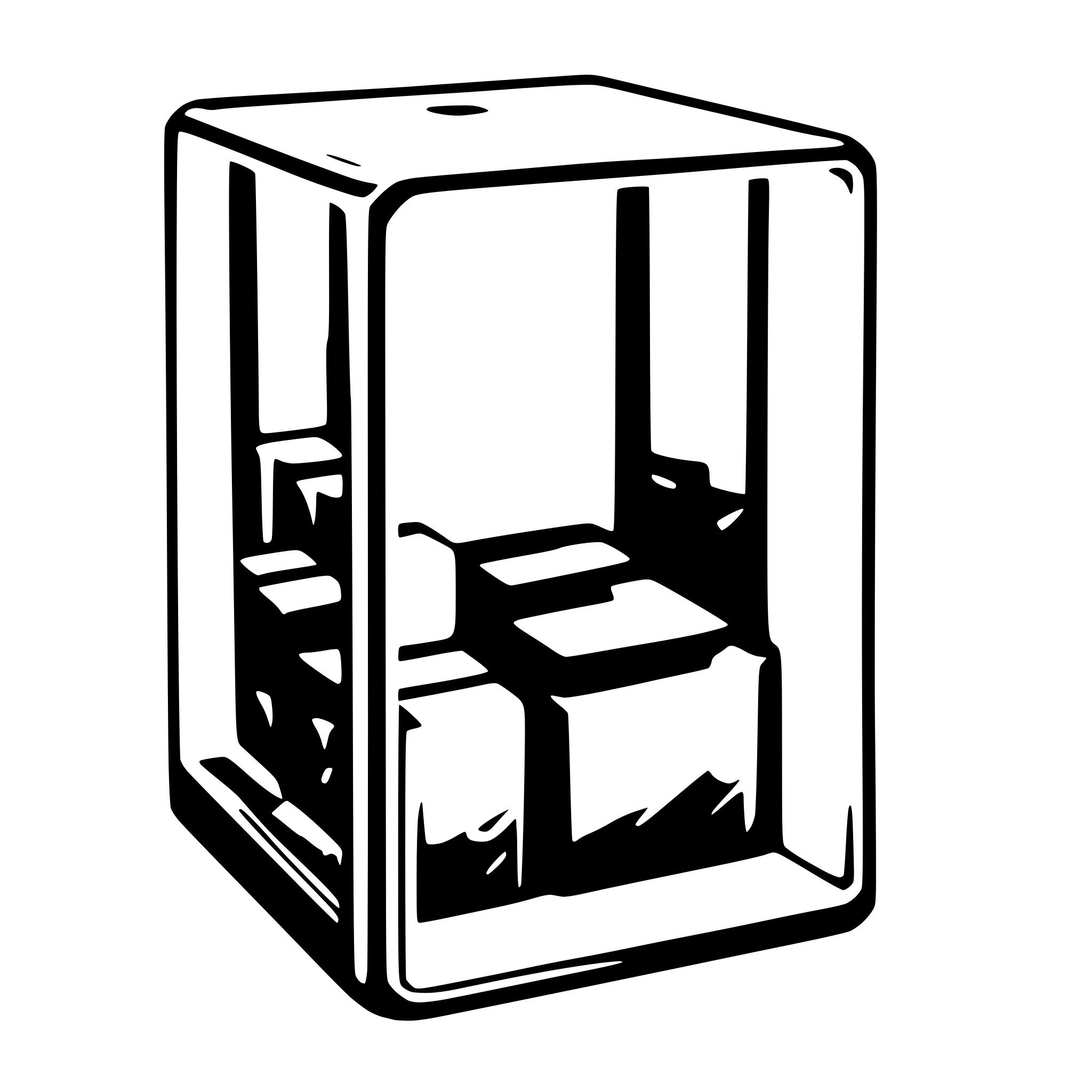 AI-generated SVG of a minecrft glass block