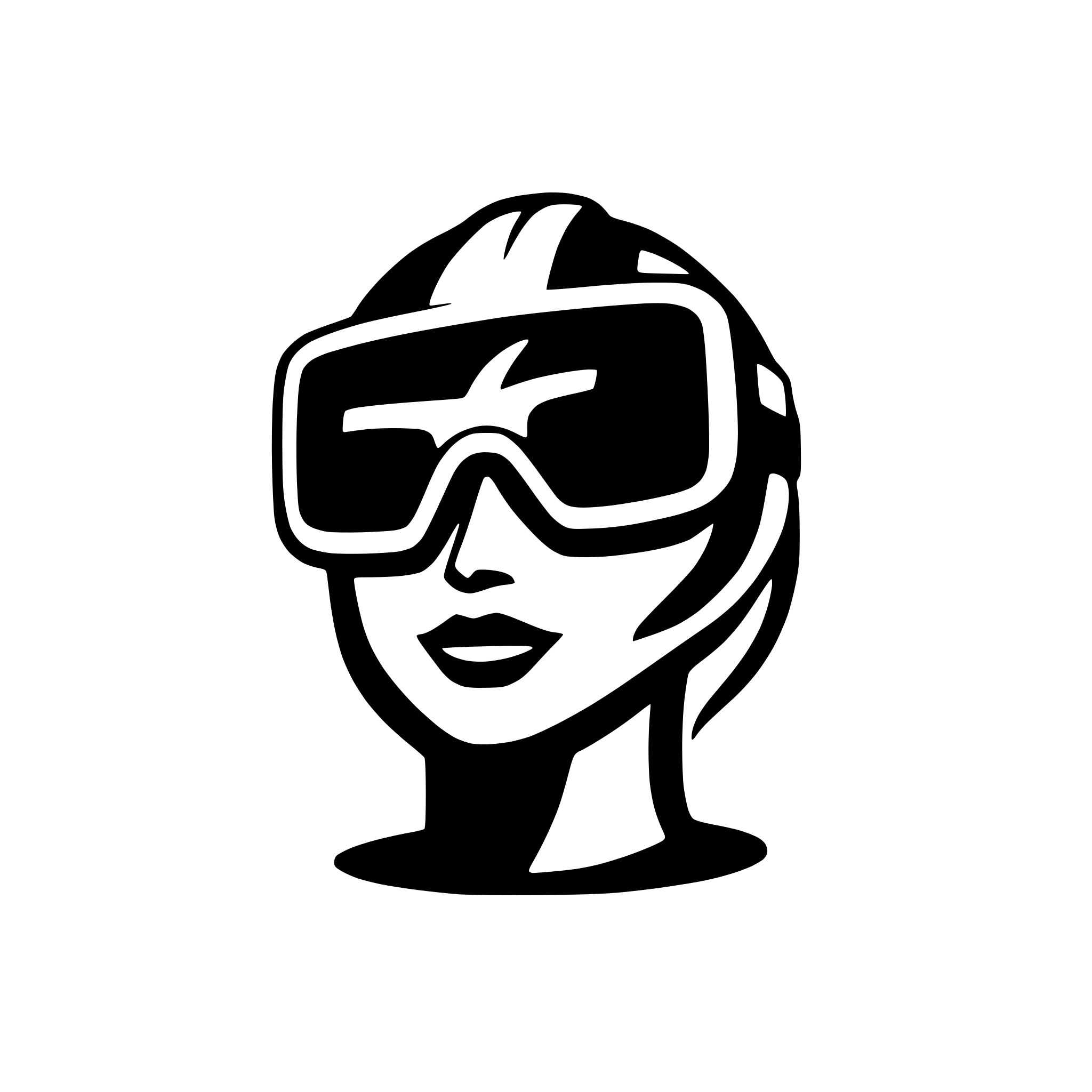 AI-generated SVG of 'Virtual reality glasses'