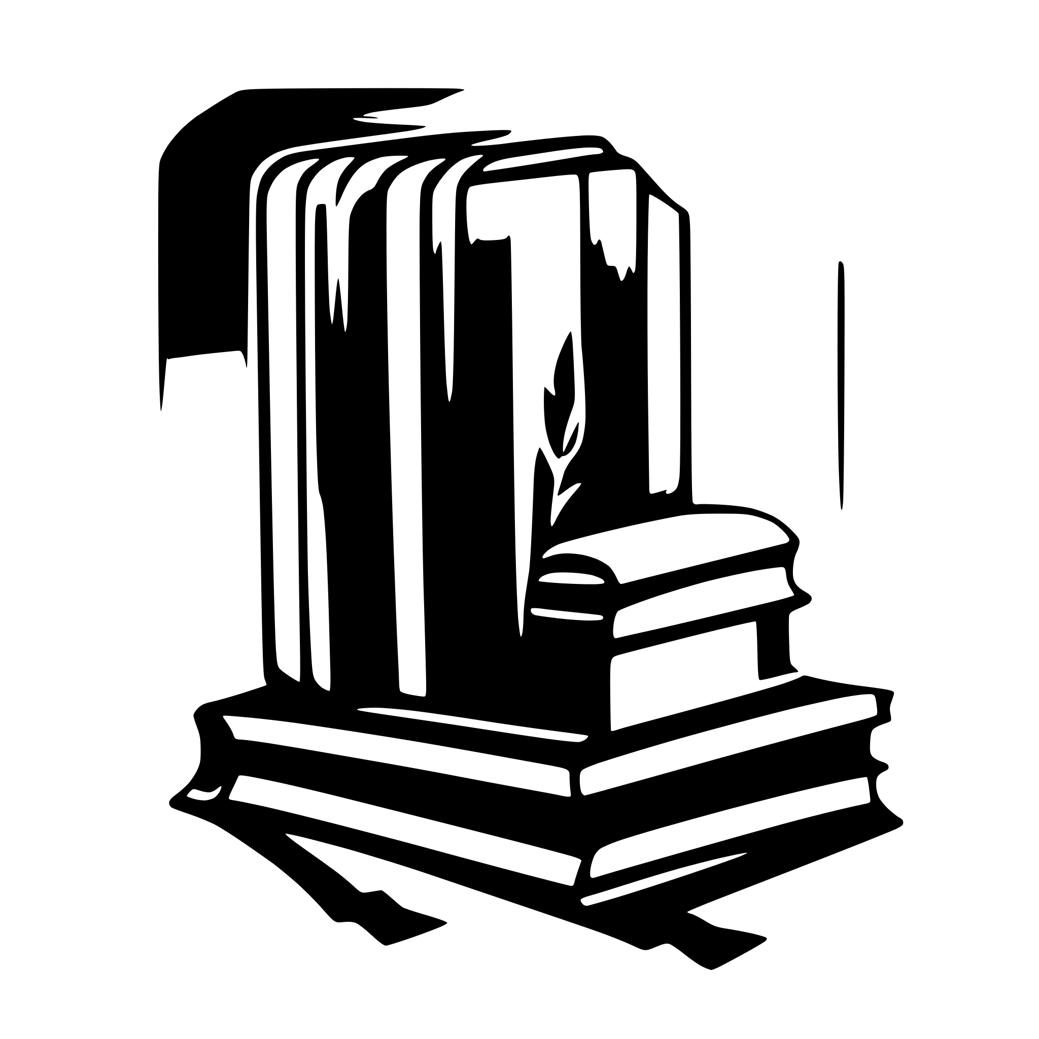 AI-generated SVG of a book knowledge tutoring logo