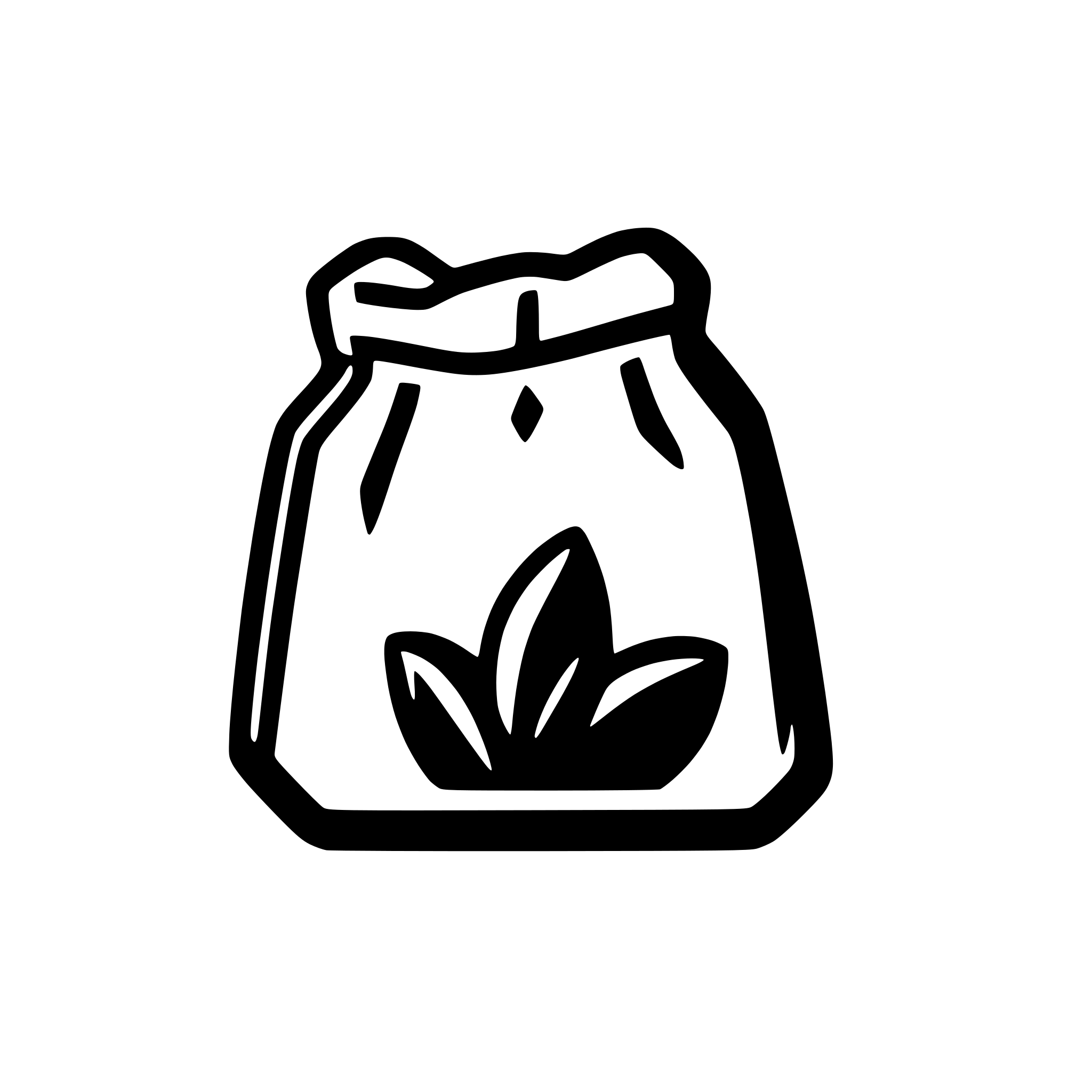 AI-generated SVG of a a pouch of shards