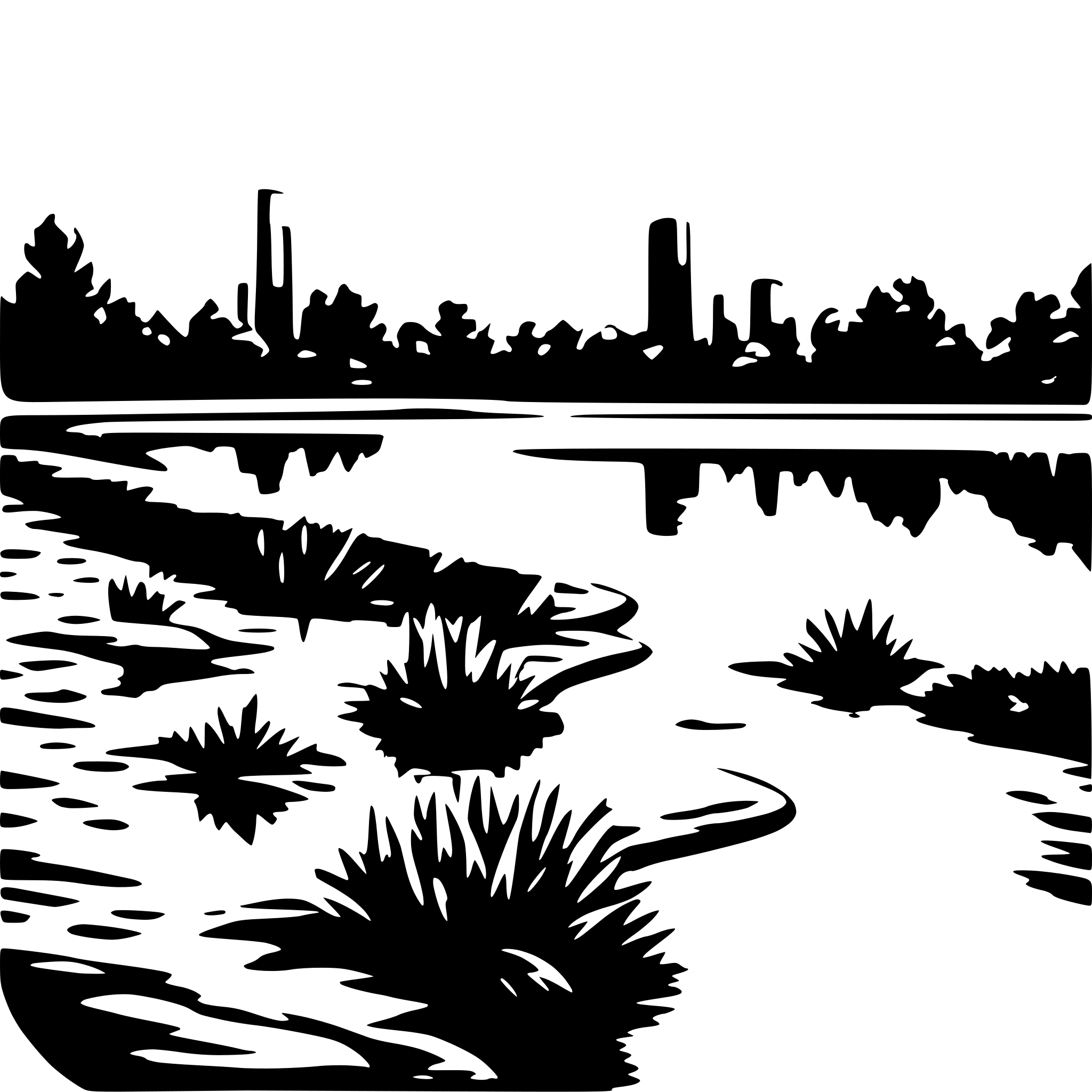 AI-generated SVG of a La Brea Pitch Lake
