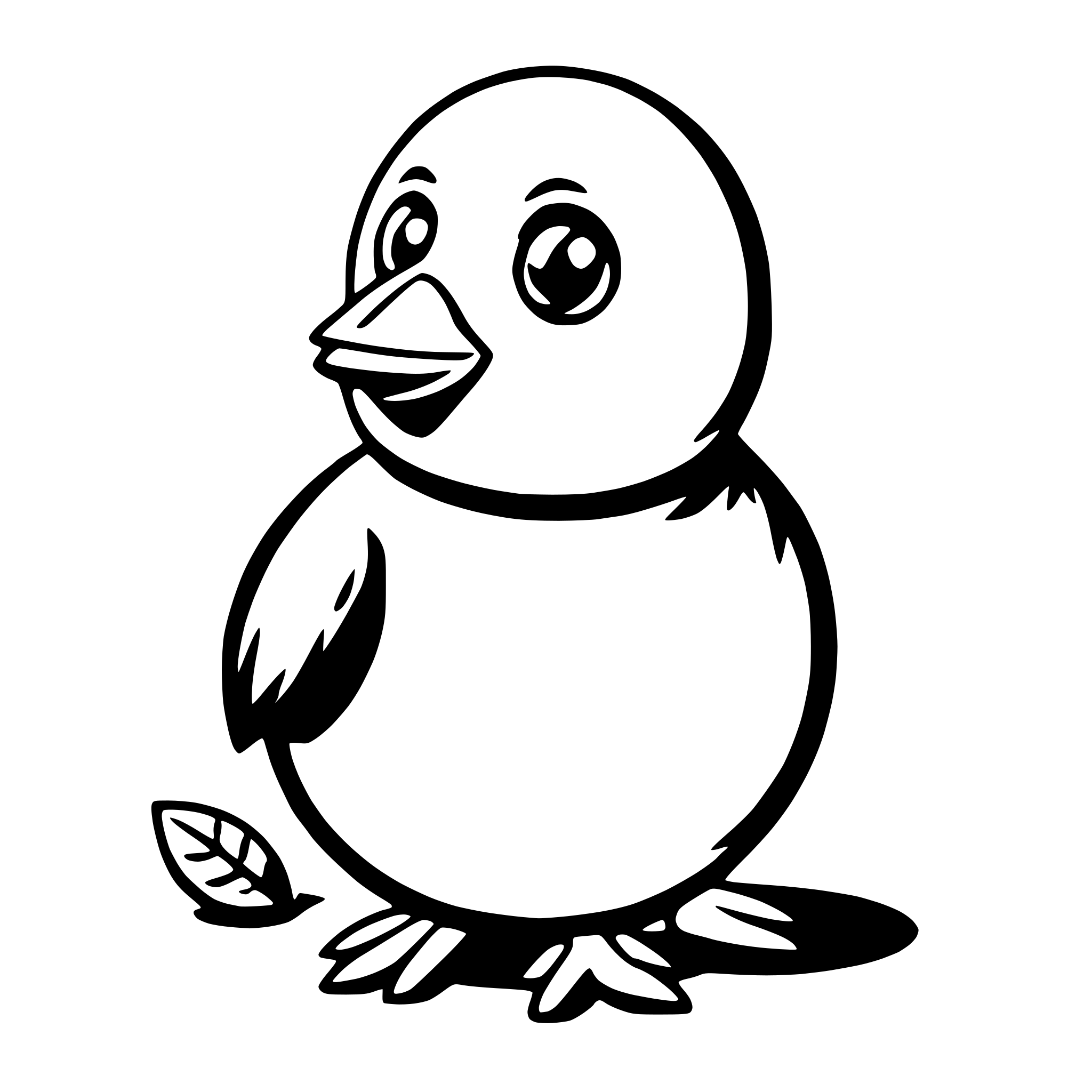AI-generated SVG of a easter chick