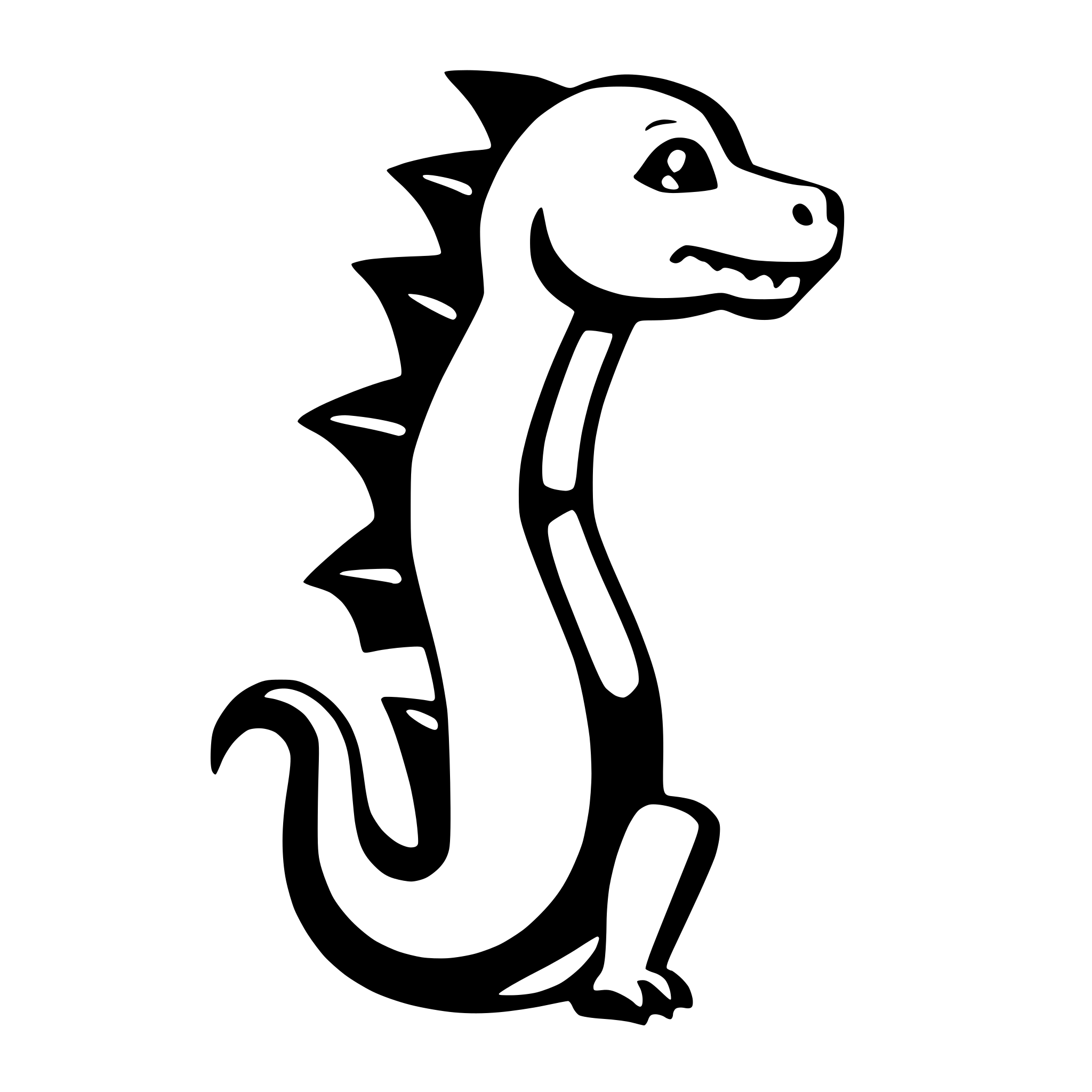 AI-generated SVG of 'dragon cute'