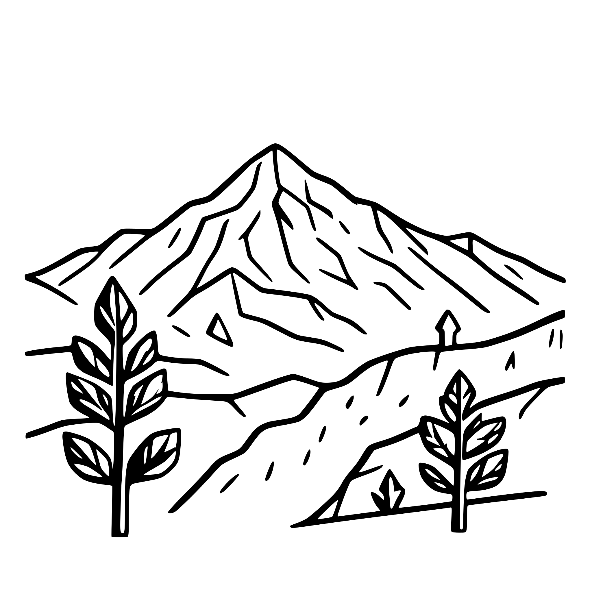 AI-generated SVG of a i need a minimalistic siluette of a mountain range that can be seen on the horizont. The range should contain at least 5 mountains next to each other in a horizontal arrangement AI-generated SVG of a i need a minimalistic siluette of a mountain range that can be seen on the horizont. The range should contain at least 5 mountains next to each other in a horizontal arrangement