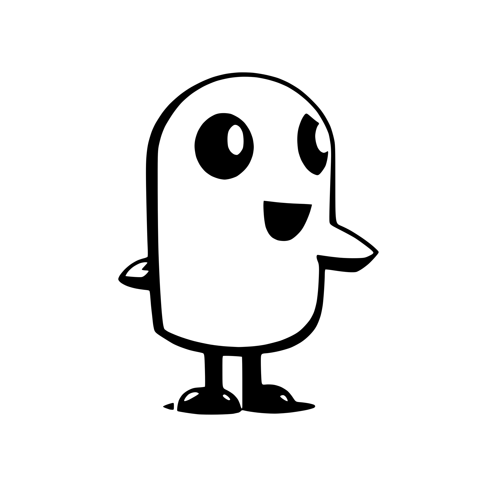 AI-generated SVG of a packman