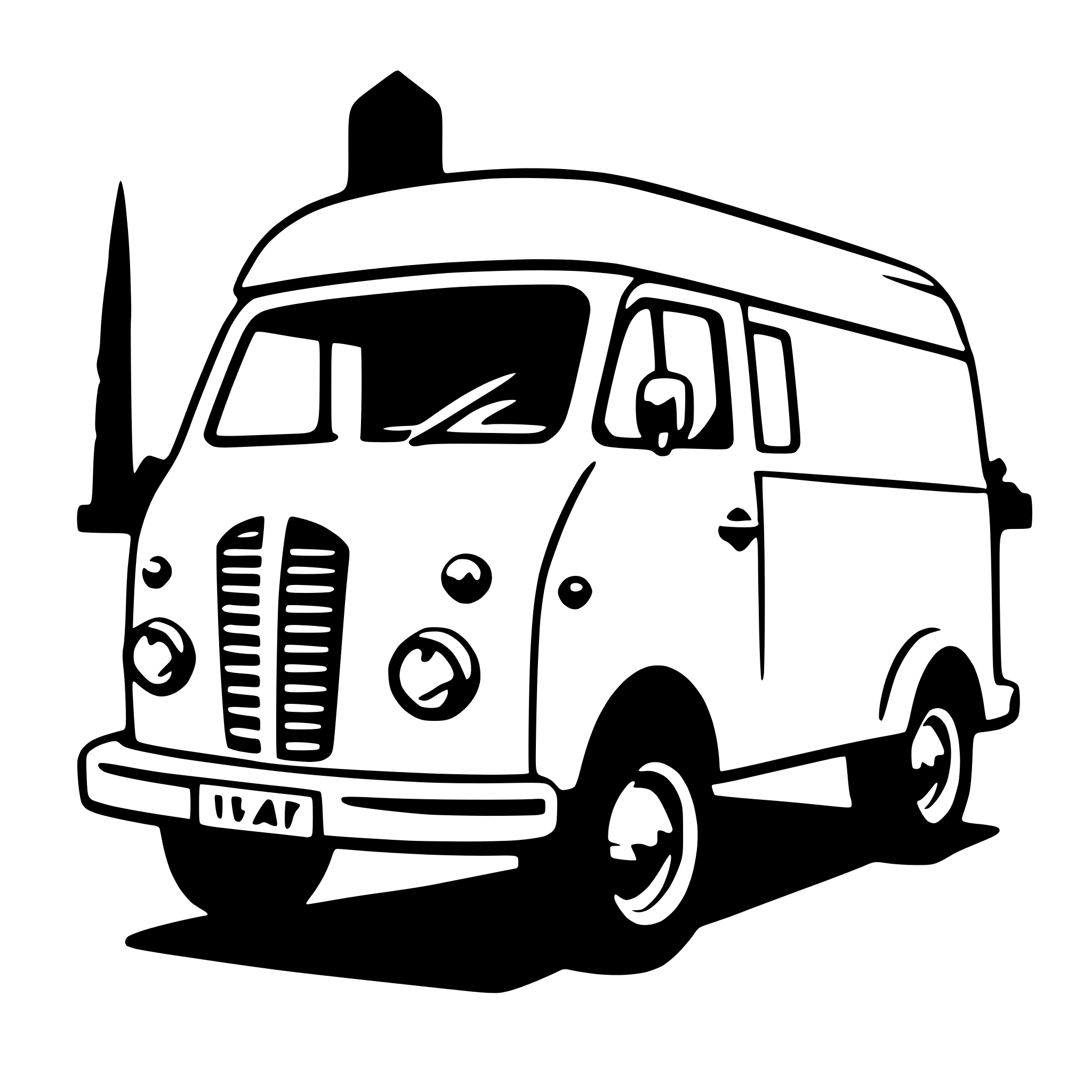 AI-generated SVG of a van