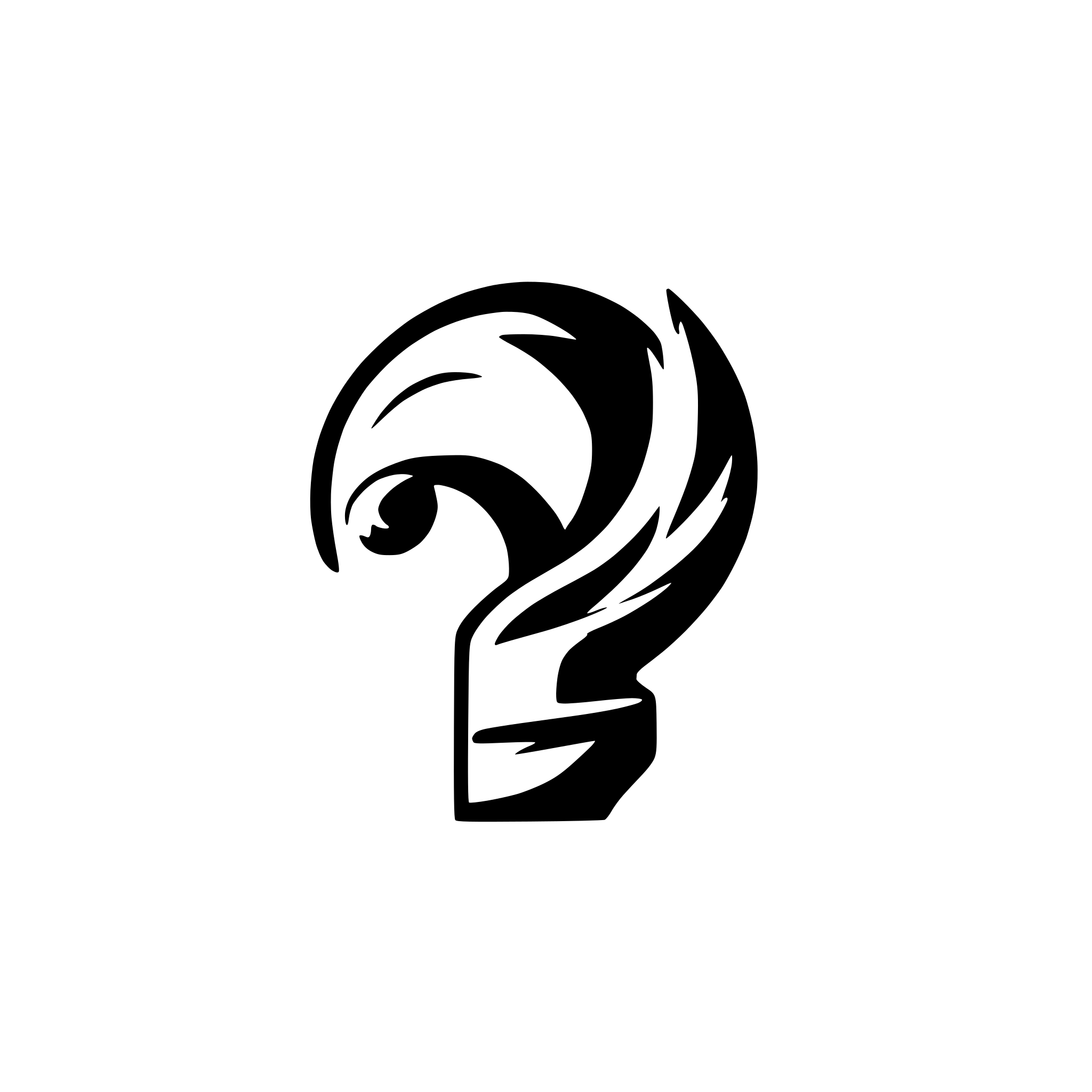 AI-generated SVG of a a cold blue tornado logo