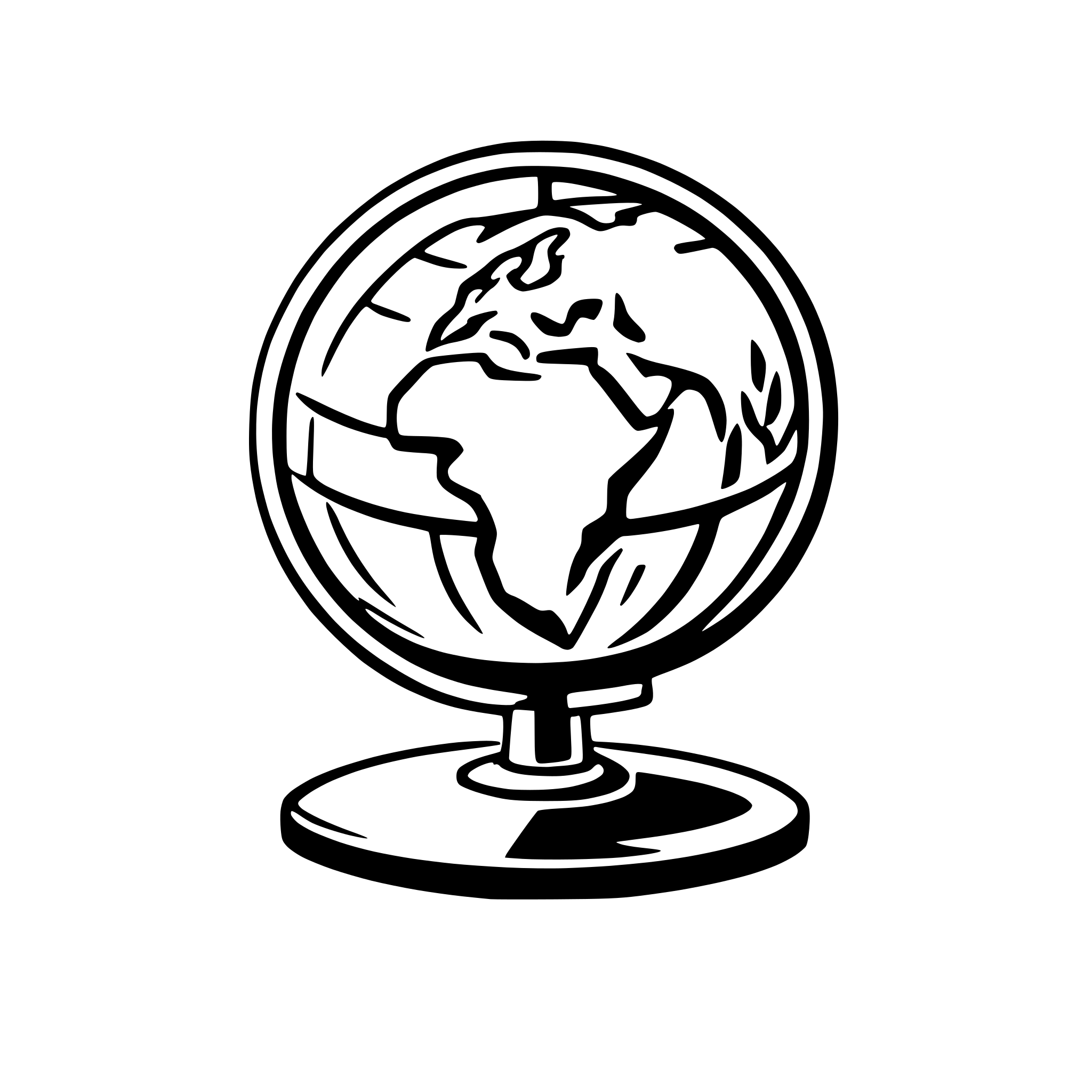 AI-generated SVG of a make a globe in between letter V first stick coming on globe and second stick behind globe