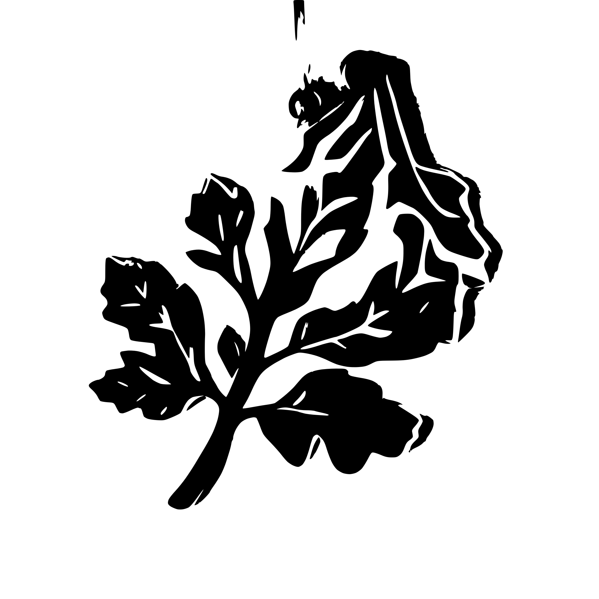 AI-generated SVG of a An oak leaf Christmas ornament with Smith written on it