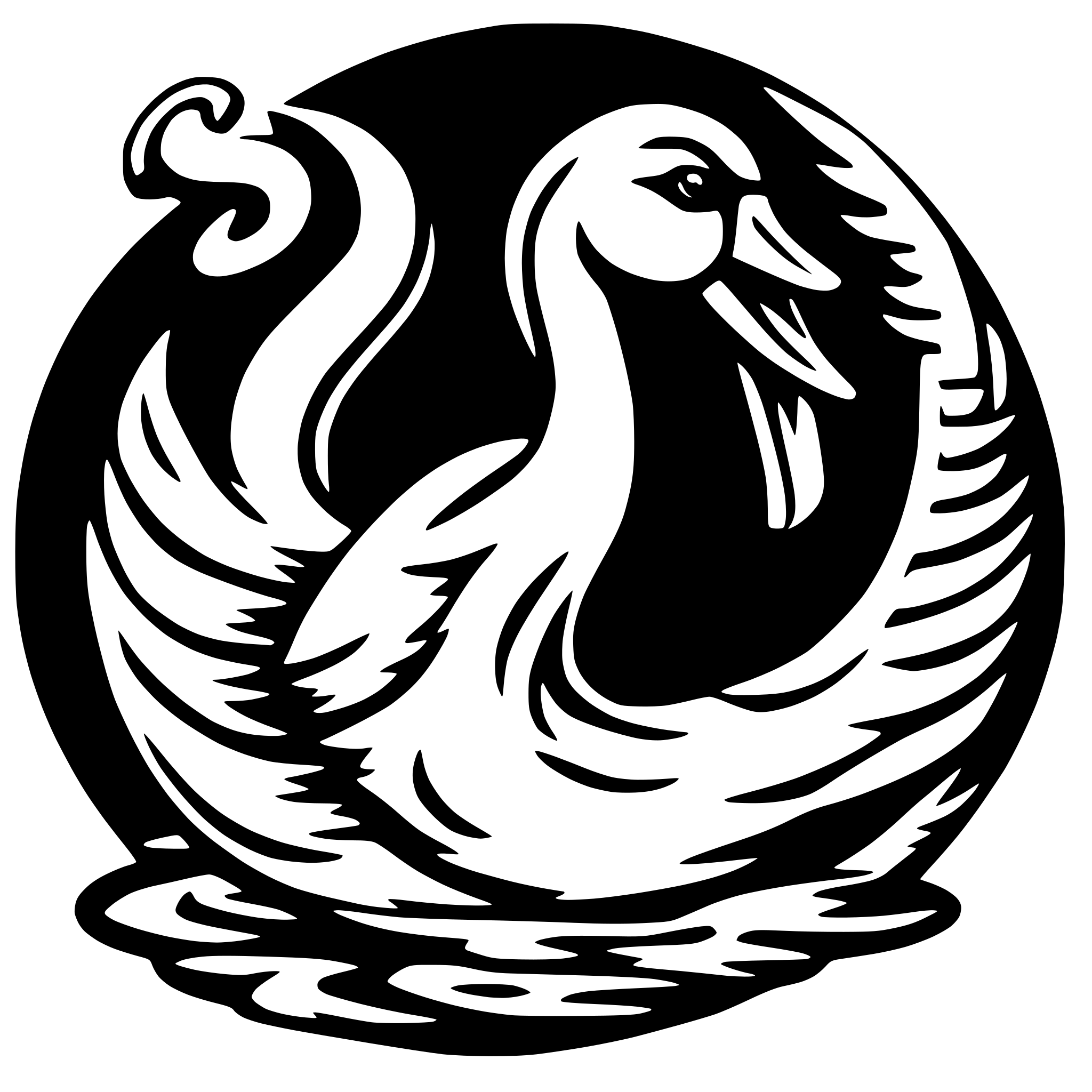 AI-generated SVG of 'SWAN CREATIVE WOOD CARVING'