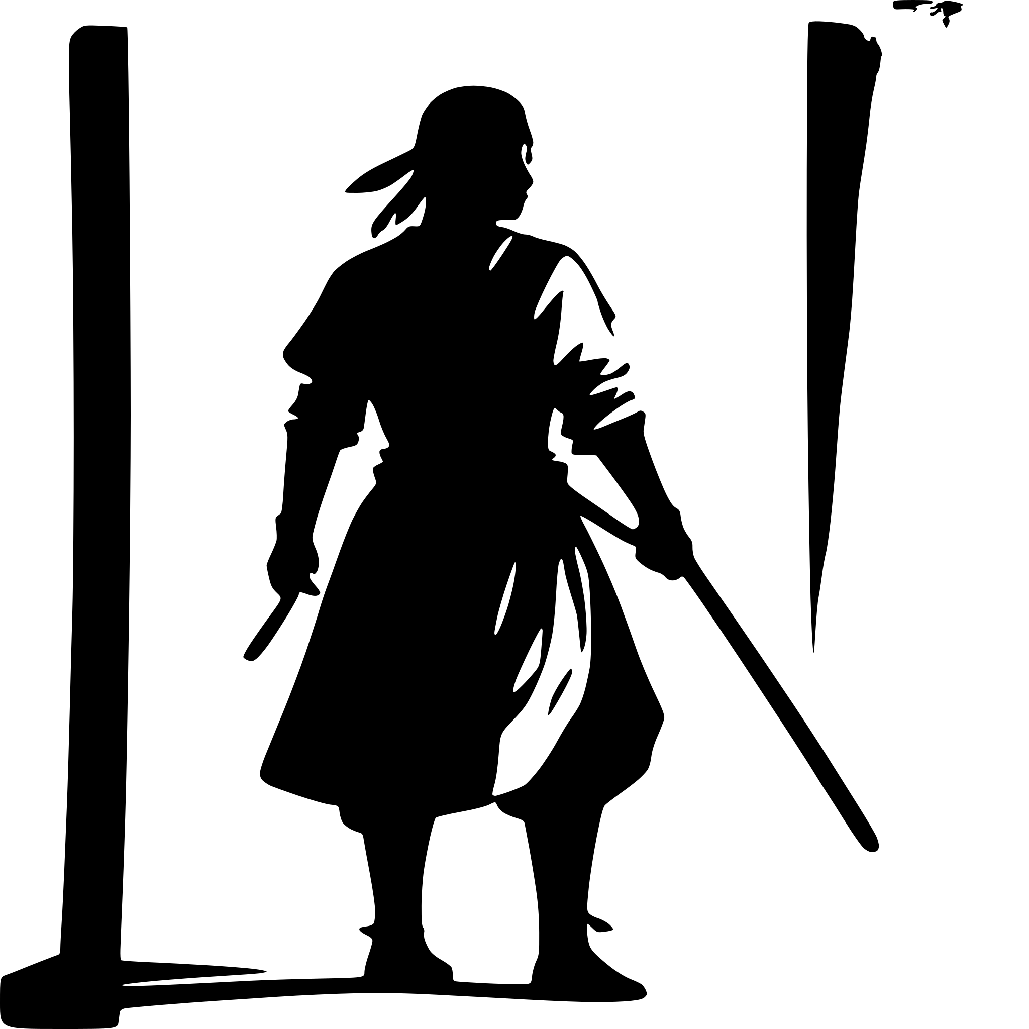 AI-generated SVG of a old samurai side view, nostalgic