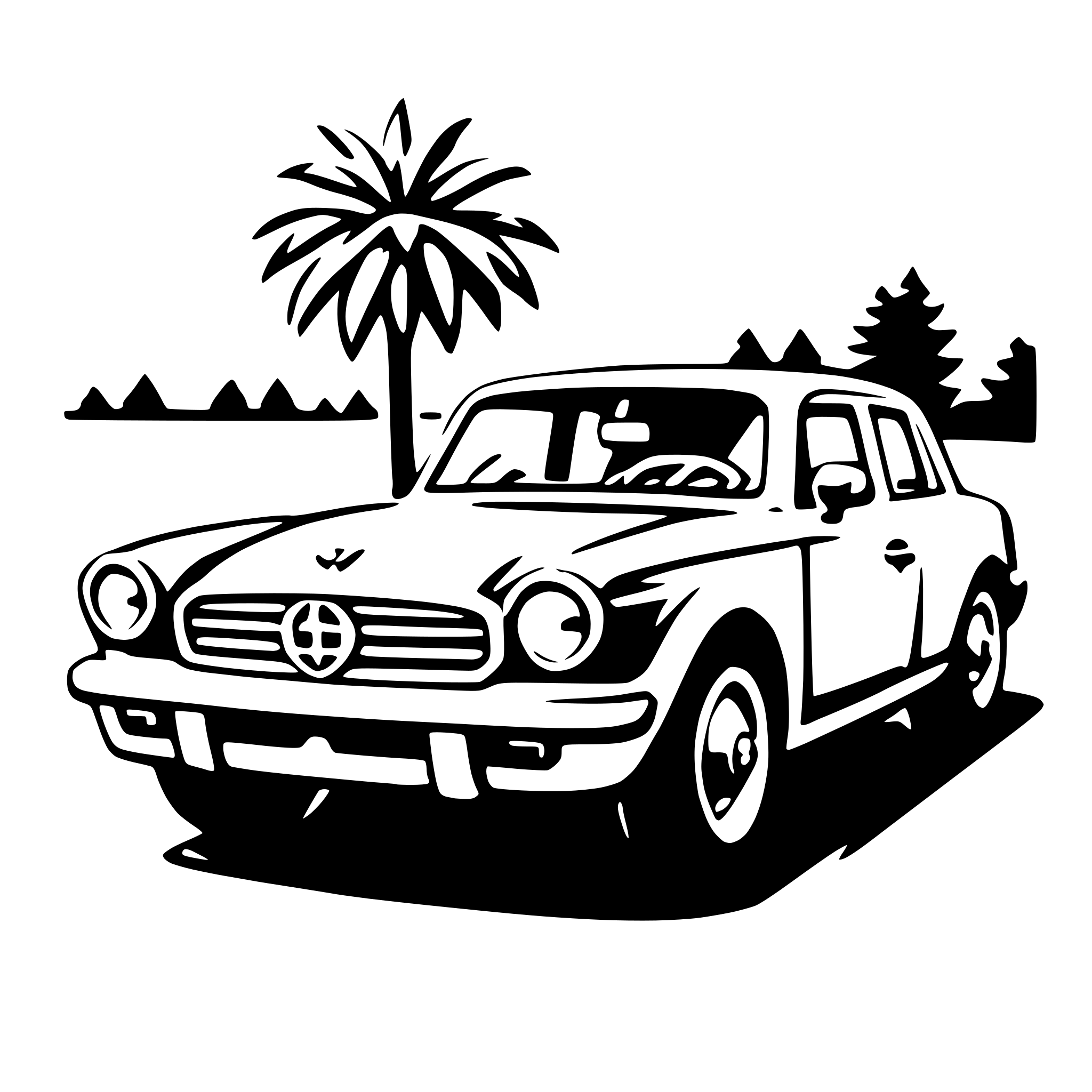 AI-generated SVG of 'full-size car'