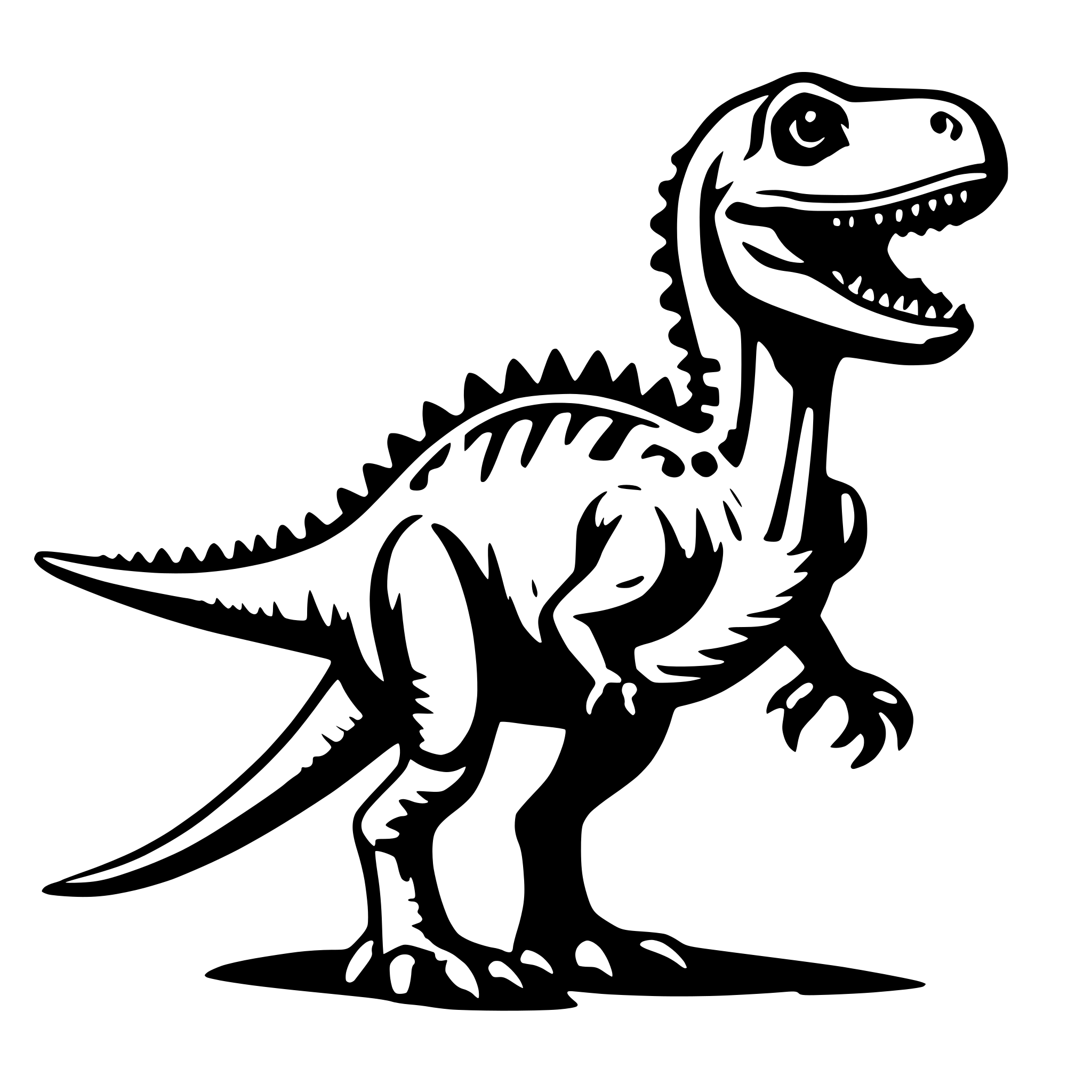 AI-generated SVG of 'dino'