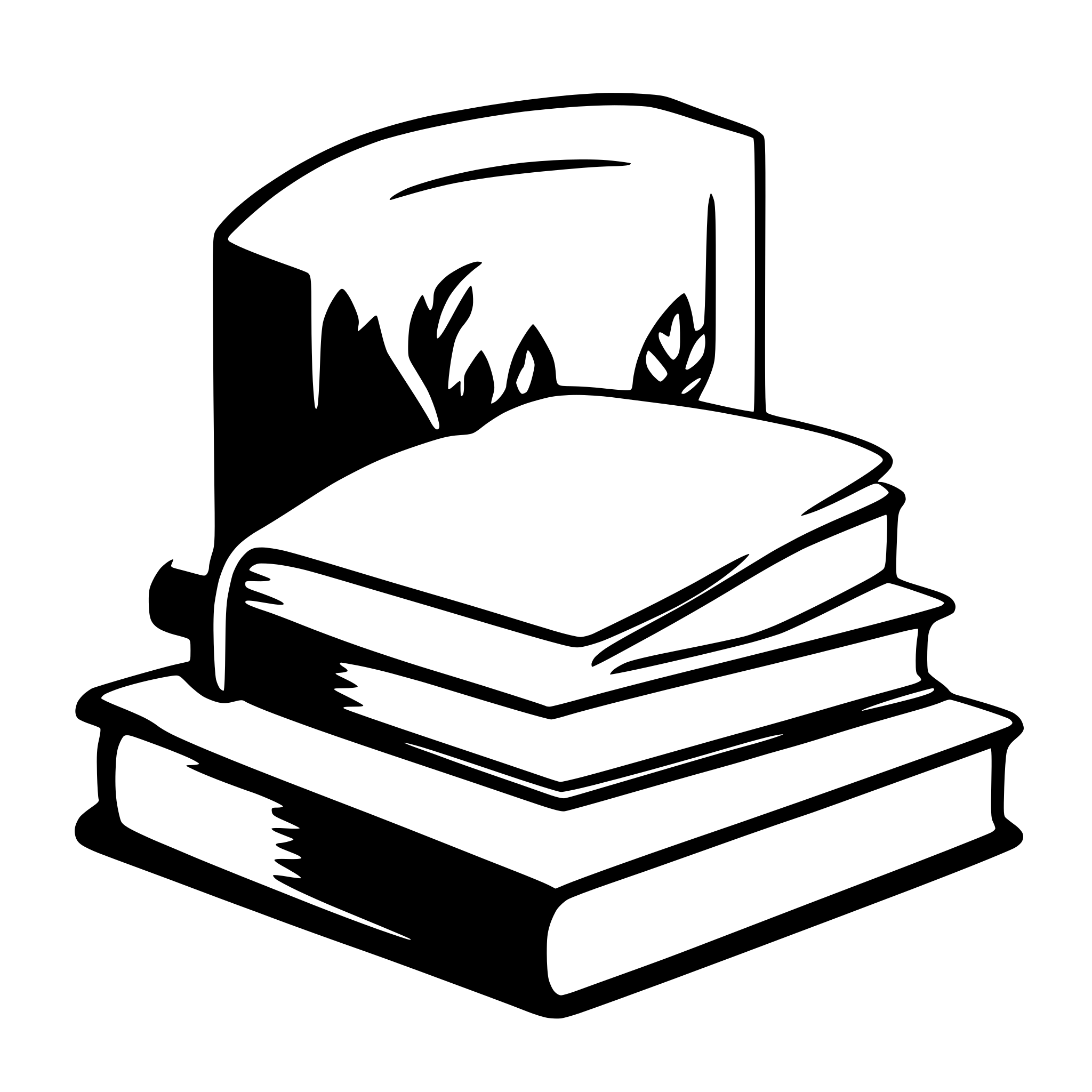 AI-generated SVG of a book