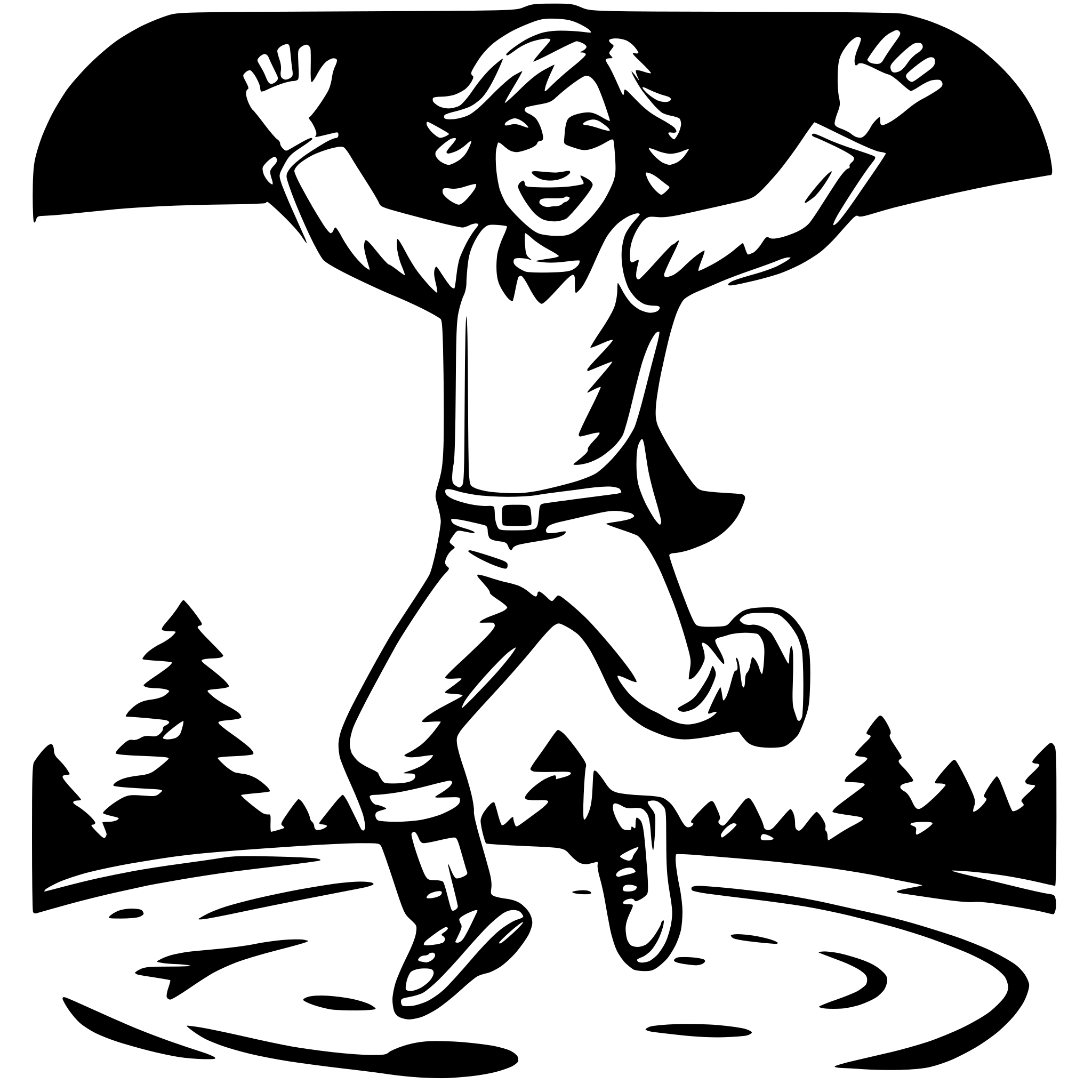 AI-generated SVG of 'Jumping Jack'